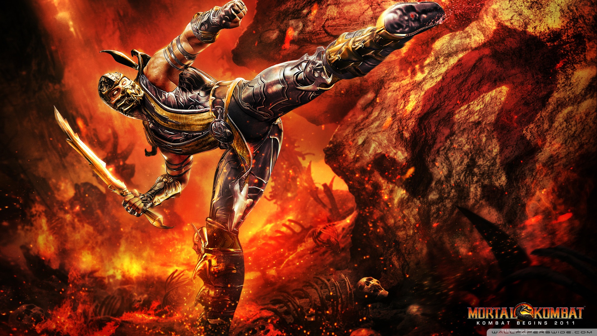 Standard - Cool Scorpion Mortal Kombat , HD Wallpaper & Backgrounds