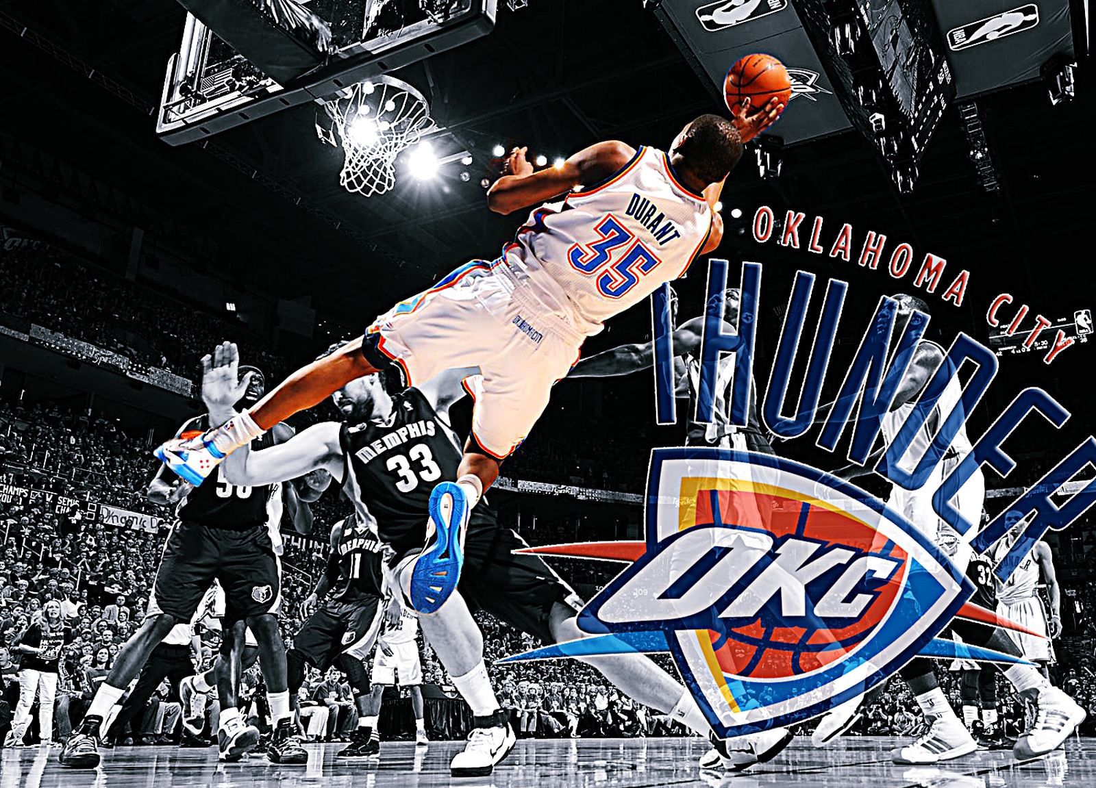 Okc - バスケ Nba ケビン デュラント , HD Wallpaper & Backgrounds