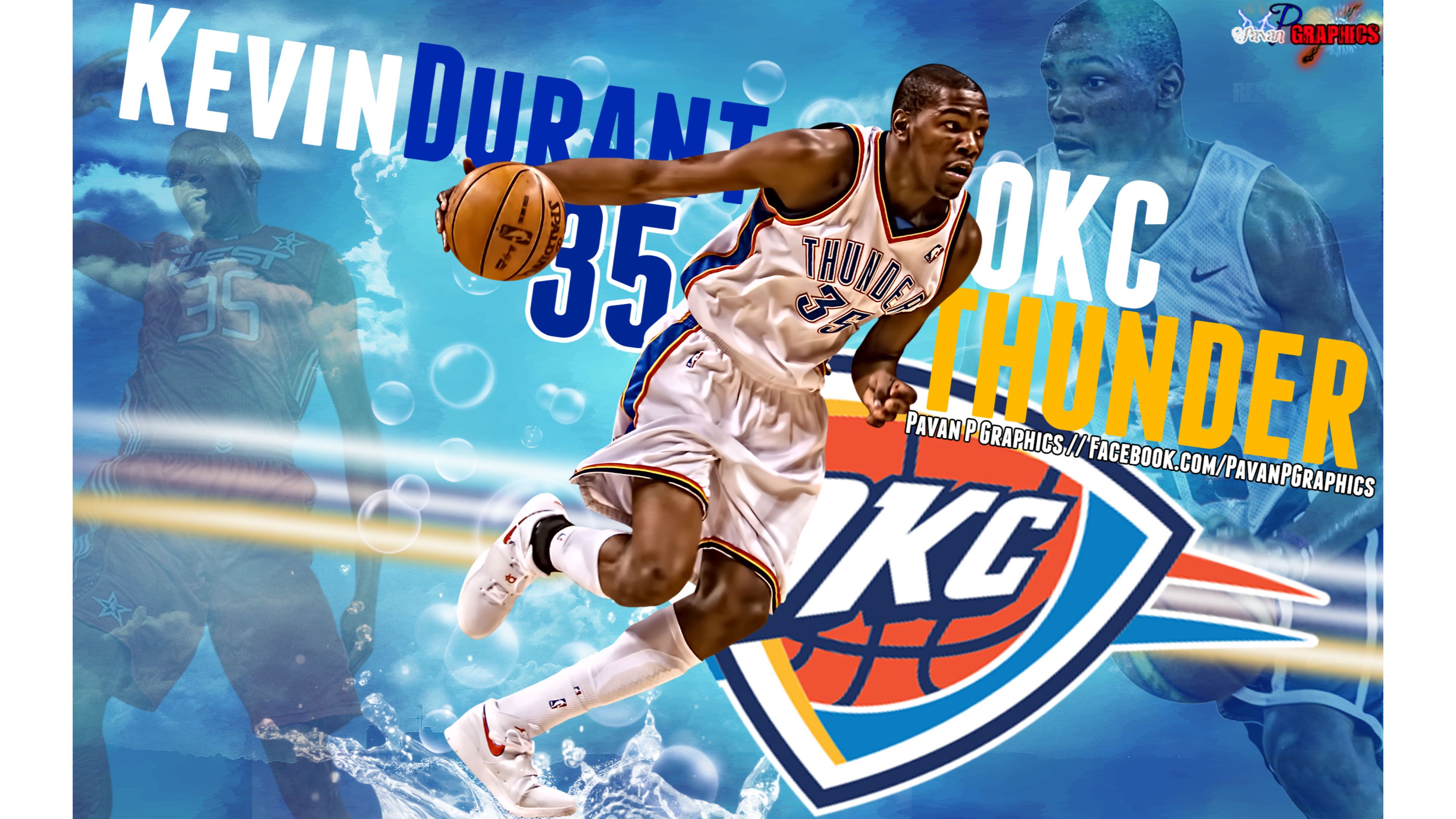 New Okc Thunder Kevin Durant 4k Wallpaper - Cool Wallpaper Kevin Durant , HD Wallpaper & Backgrounds