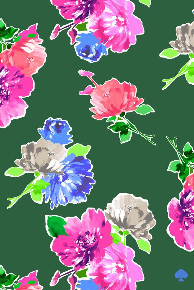 Kate Spade - Kate Spade Green Floral , HD Wallpaper & Backgrounds