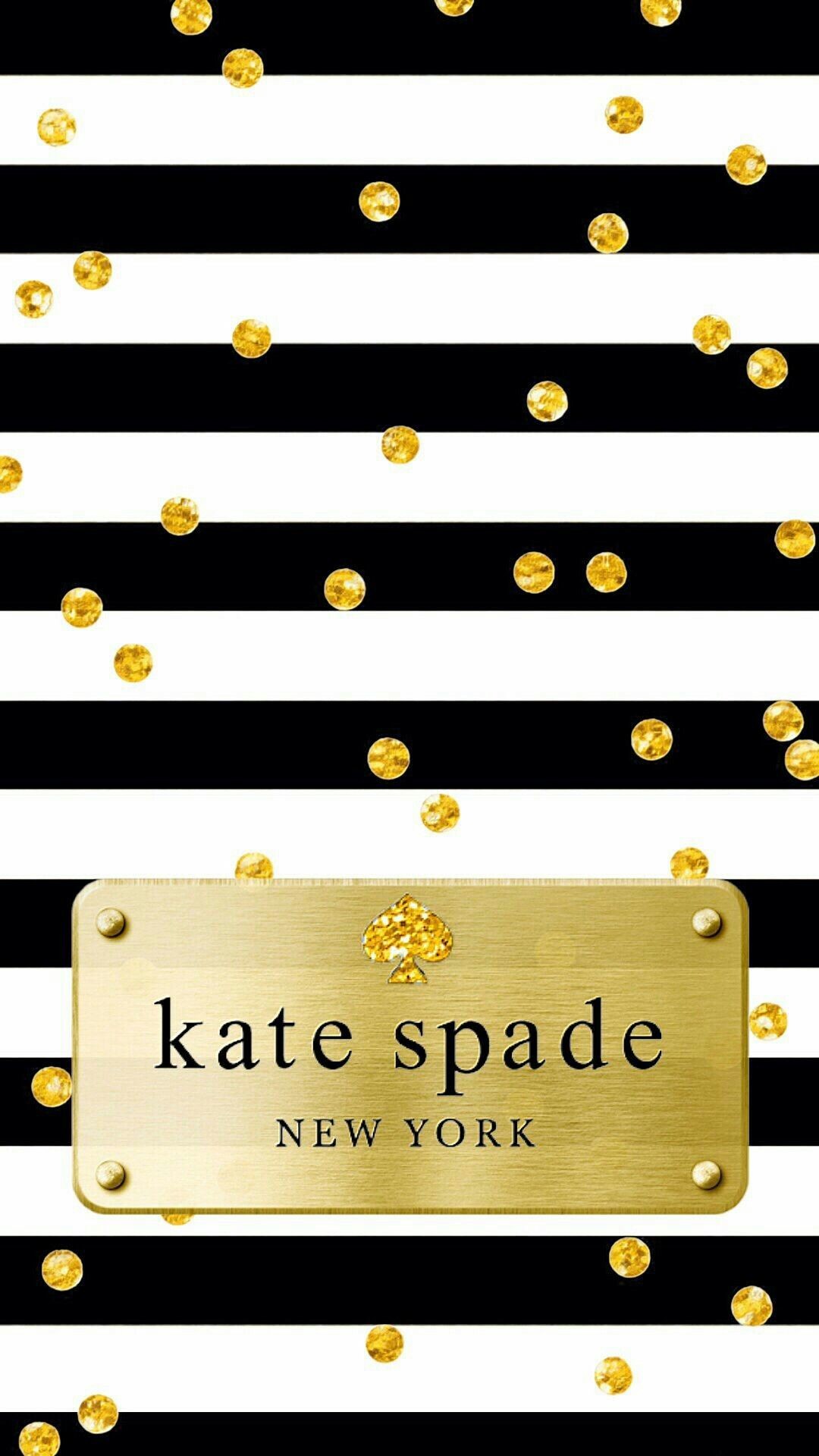 10 Best Of Iphone X Wallpaper Kate Spade - Black And Gold Kate Spade Background , HD Wallpaper & Backgrounds