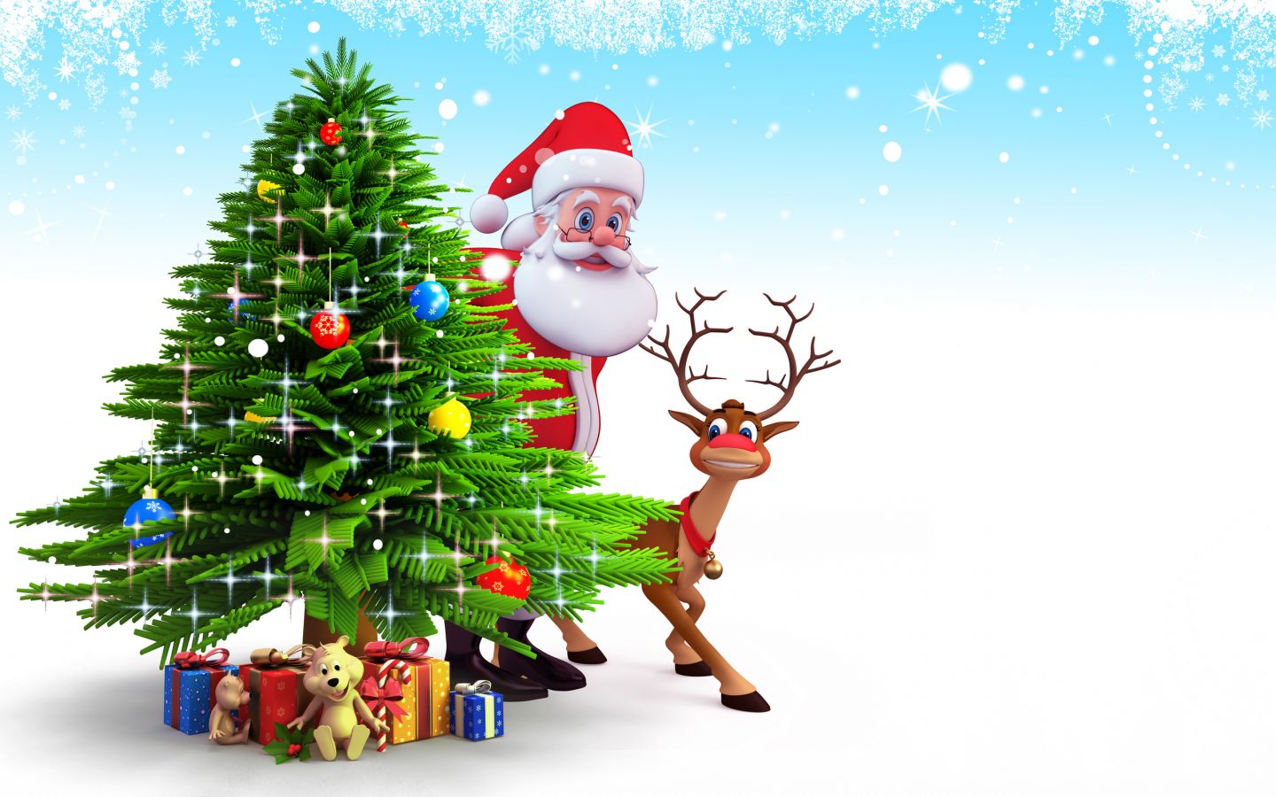 Navidad Wallpaper - Merry Christmas Santa Claus Wallpaper Hd , HD Wallpaper & Backgrounds