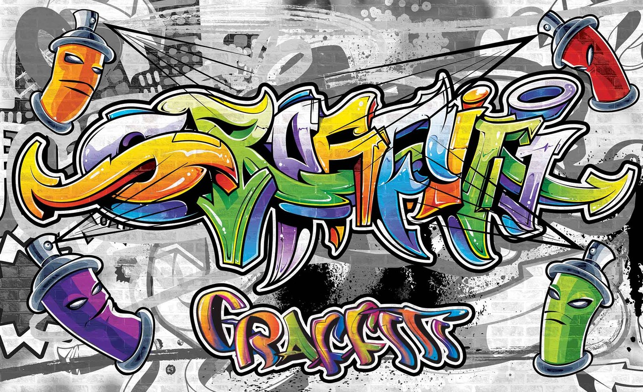 5 - Cool Graffiti Wall , HD Wallpaper & Backgrounds