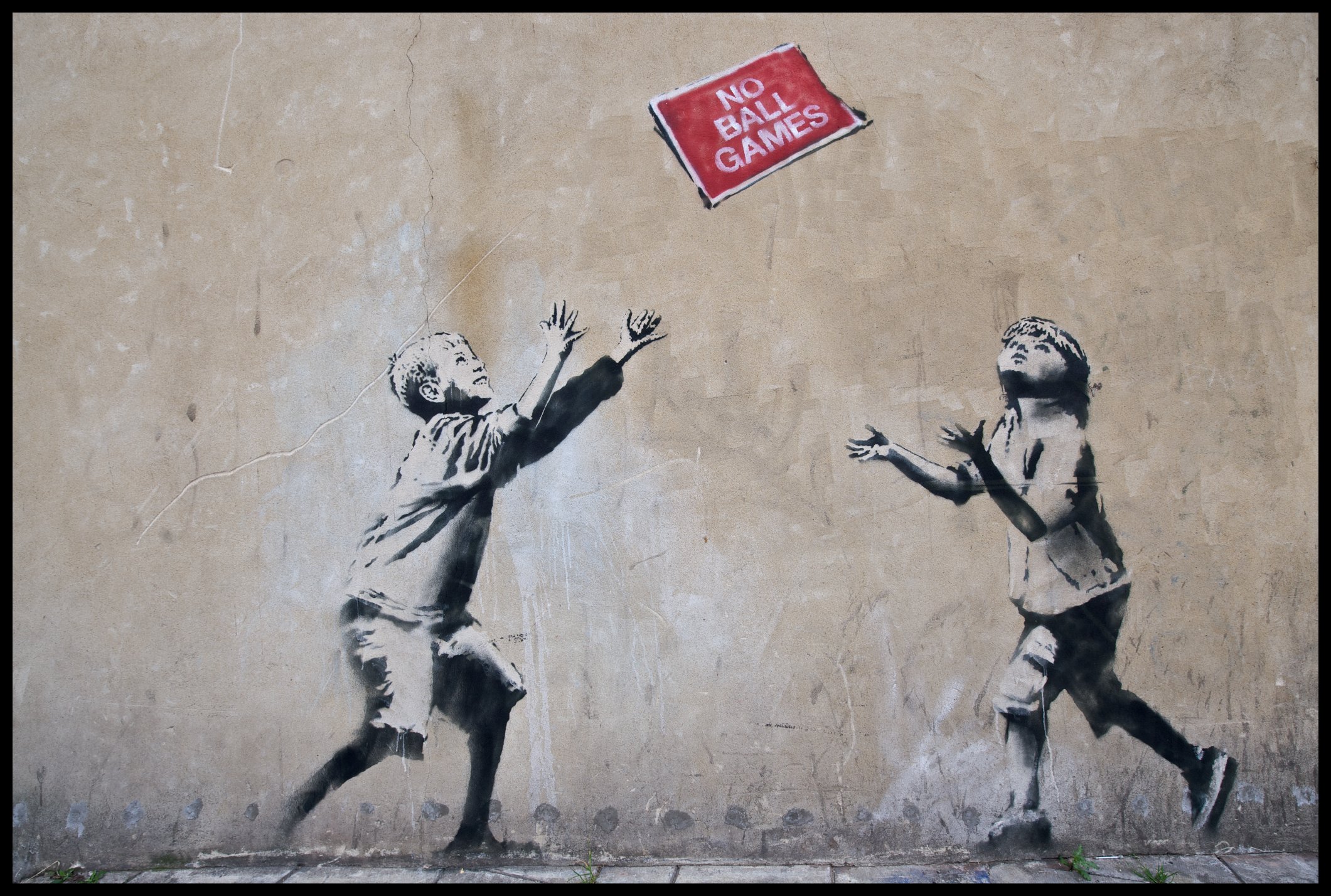 Street Art Wallpaper 338 - Banksy , HD Wallpaper & Backgrounds