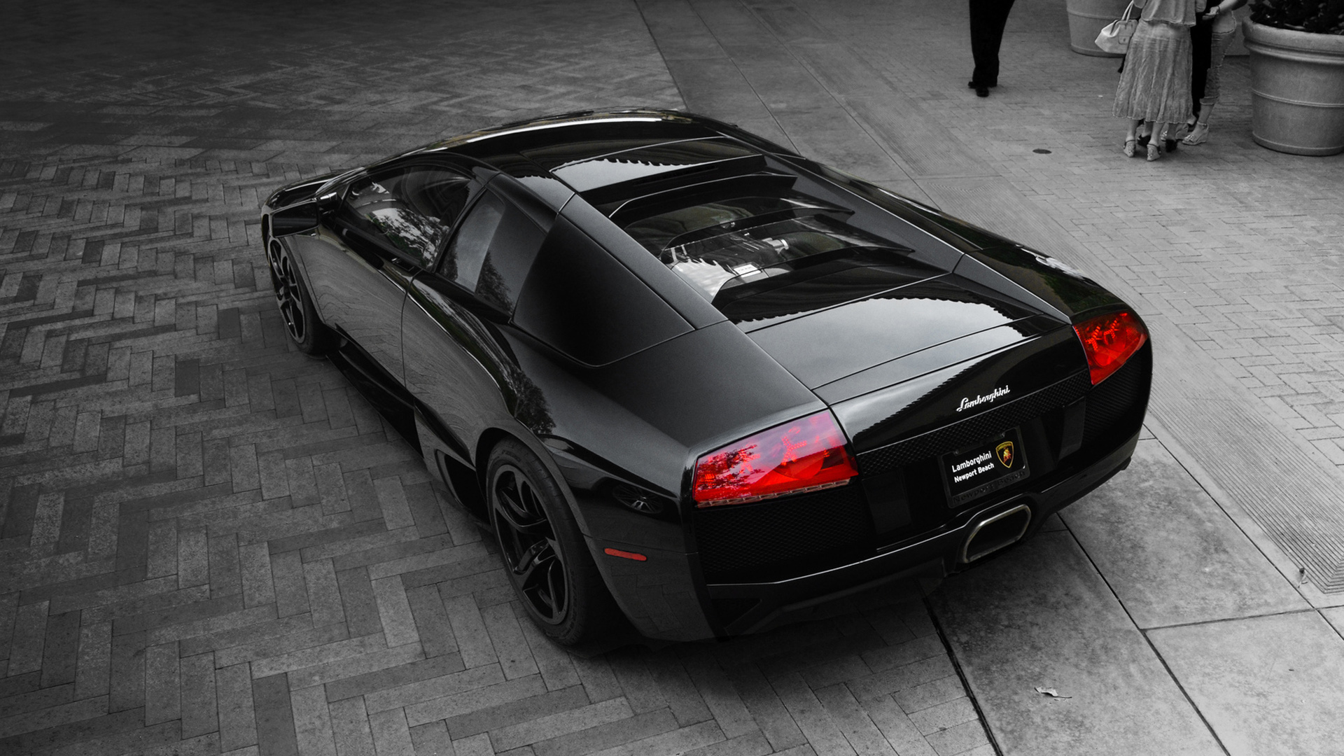 Black Lamborghini Murcielago Lp640 , HD Wallpaper & Backgrounds