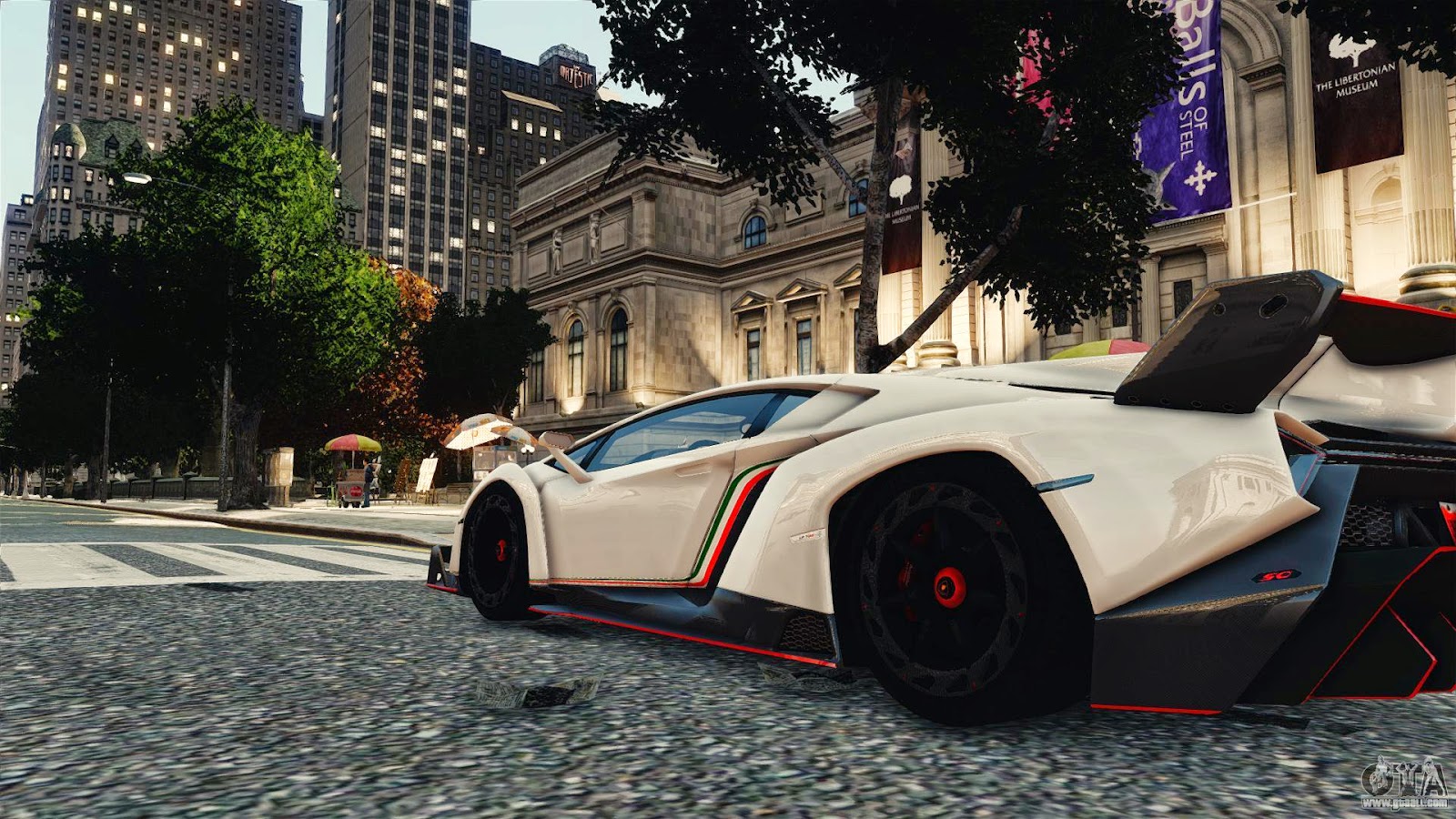 We Give You Beautiful White Lamborghini Veneno Gta - Gta Iv , HD Wallpaper & Backgrounds