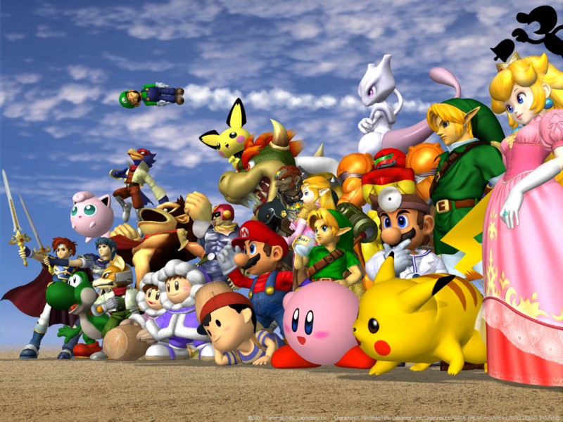 All Melee Characters - Smash Bros Melee , HD Wallpaper & Backgrounds