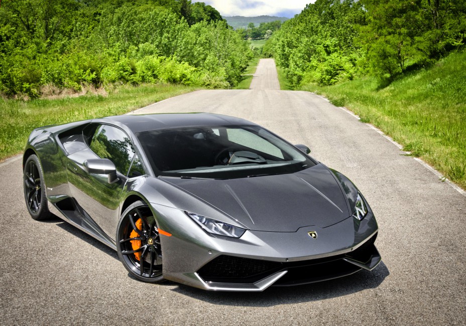 Lamborghini Huracan Lp 610-4 Front View - 2017 Lamborghini Huracan Lp610 4 , HD Wallpaper & Backgrounds
