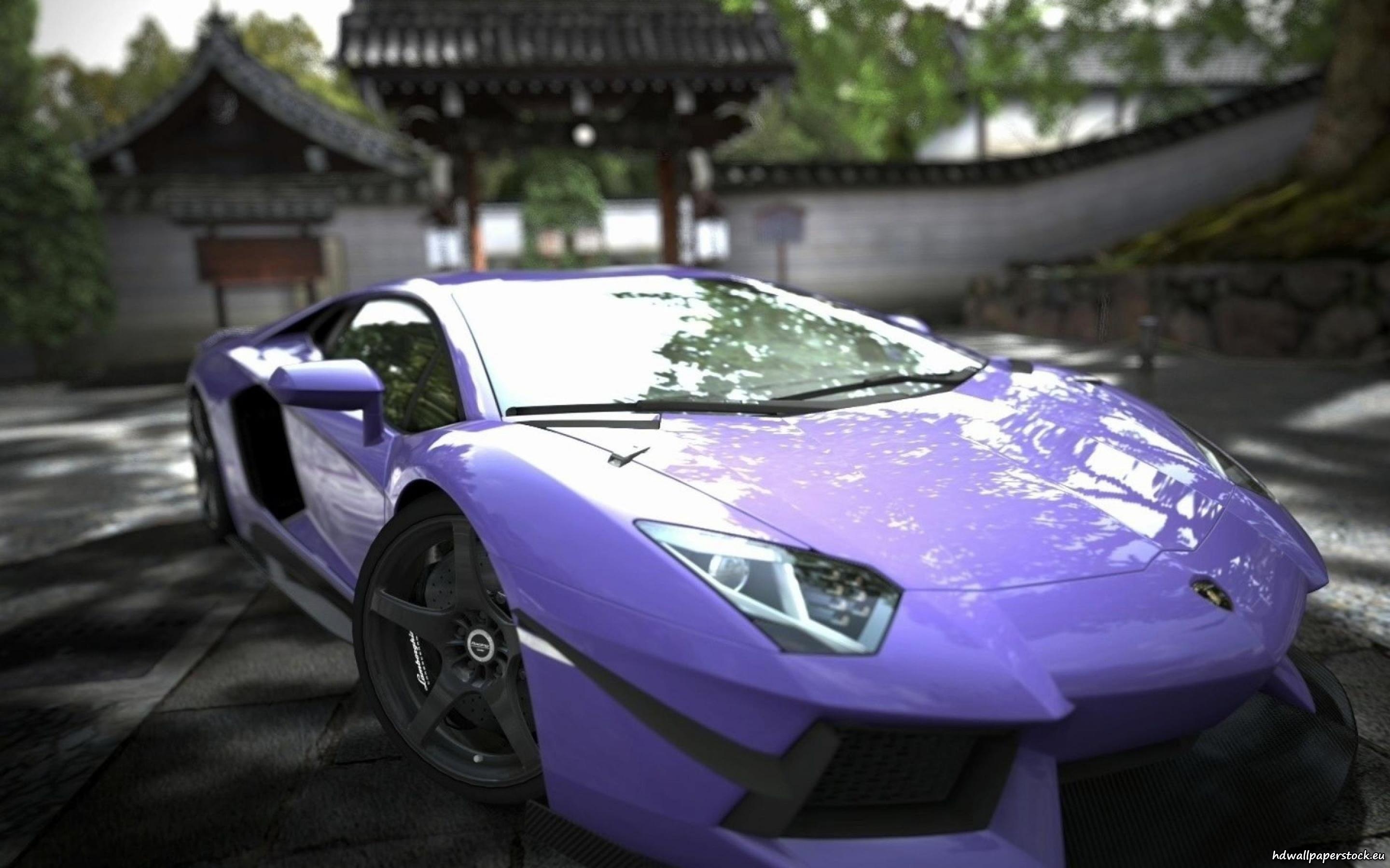Lamborghini Aventador Blue Wallpaper Hd - Purple Lamborghini Cellphone , HD Wallpaper & Backgrounds
