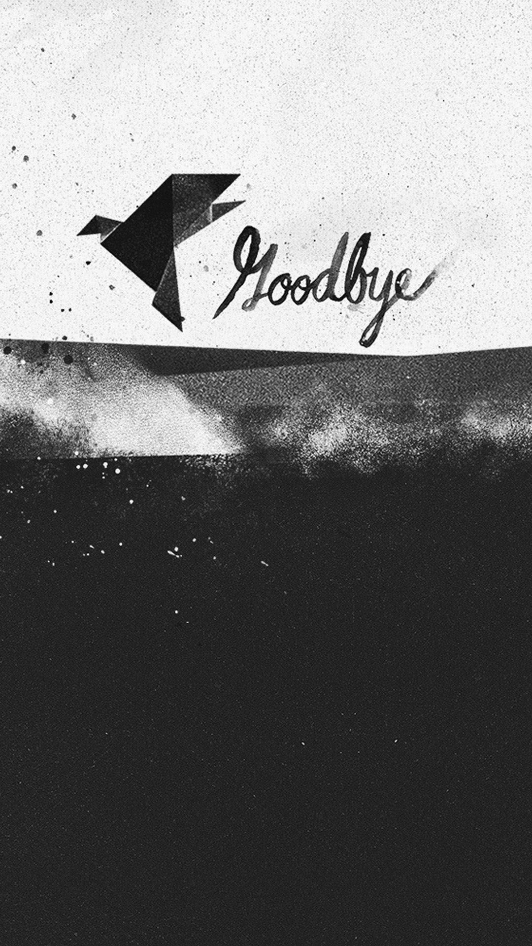 Goodbye Black And White Paper Bird Iphone 6 Plus Hd - Goodbye Black And White , HD Wallpaper & Backgrounds