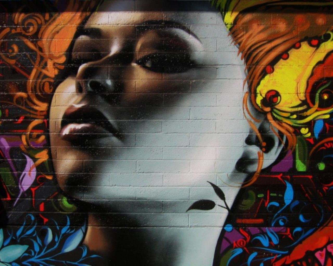 Graffiti Girl Hair Urban Art Wallpaper - Artistic Graffiti , HD Wallpaper & Backgrounds