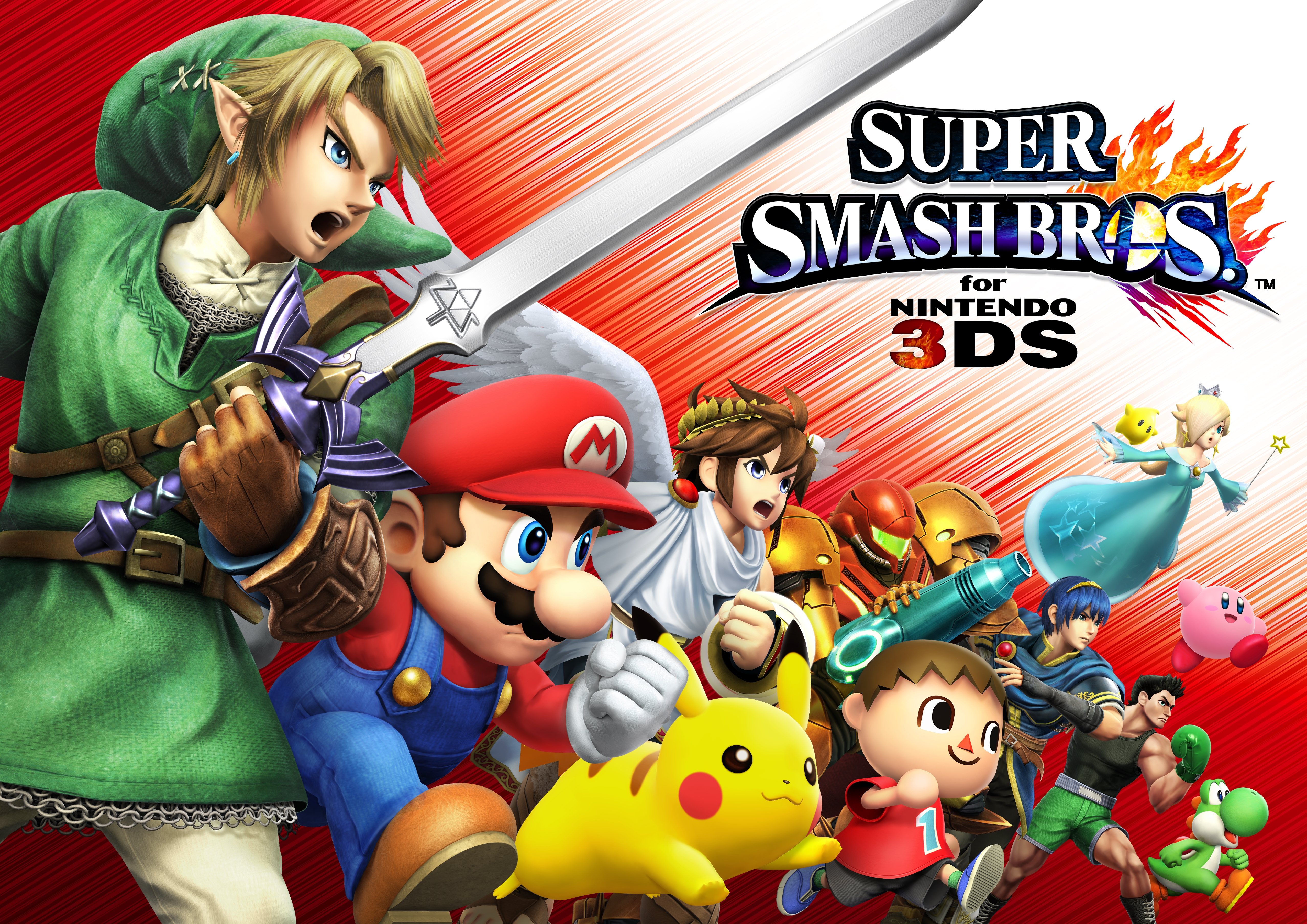 Super Smash Bros - Smash Bros For 3ds , HD Wallpaper & Backgrounds