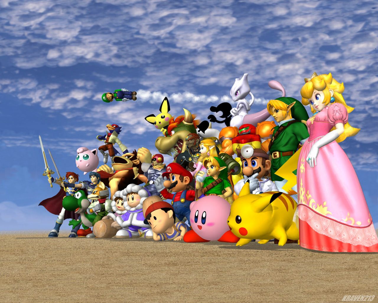 Super Smash Bros Melee Wallpaper - Super Smash Bros Melee , HD Wallpaper & Backgrounds