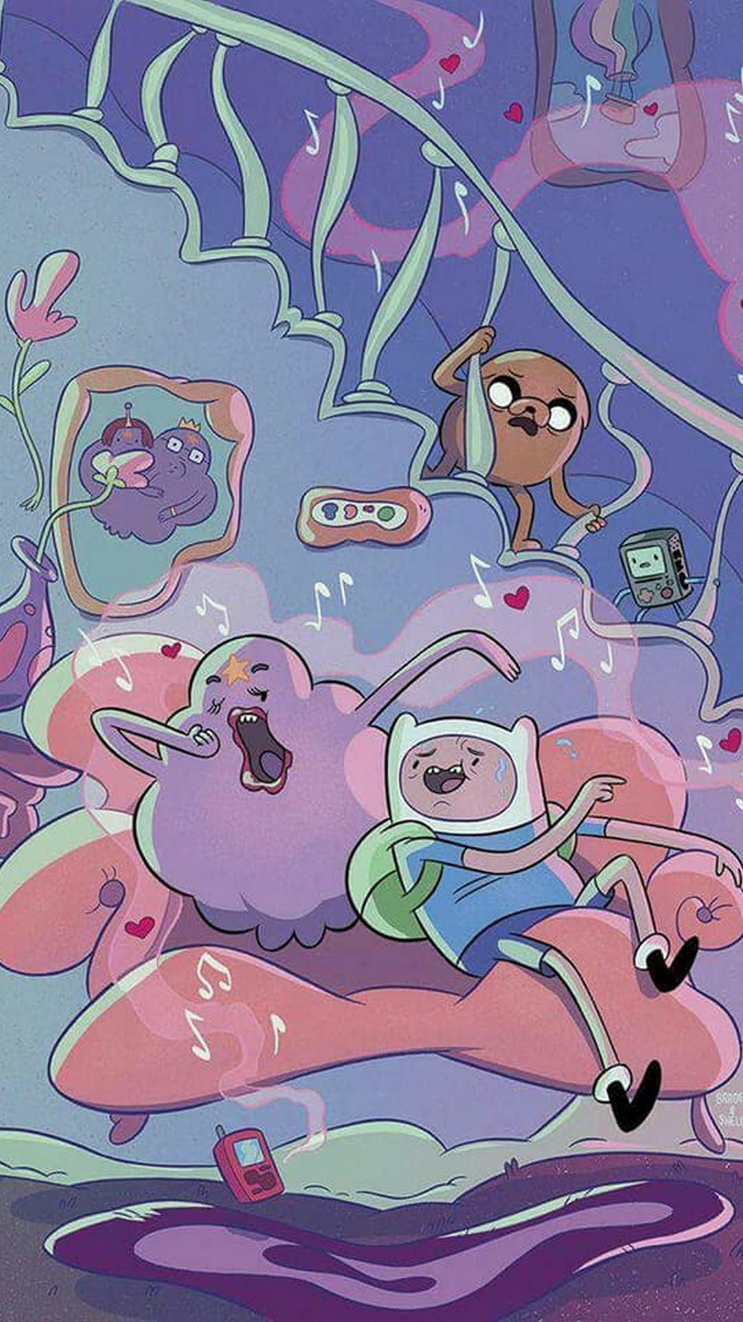 Iphone Wallpaper Hd Adventure Time Cartoon Network - Adventure Time Background Iphone , HD Wallpaper & Backgrounds