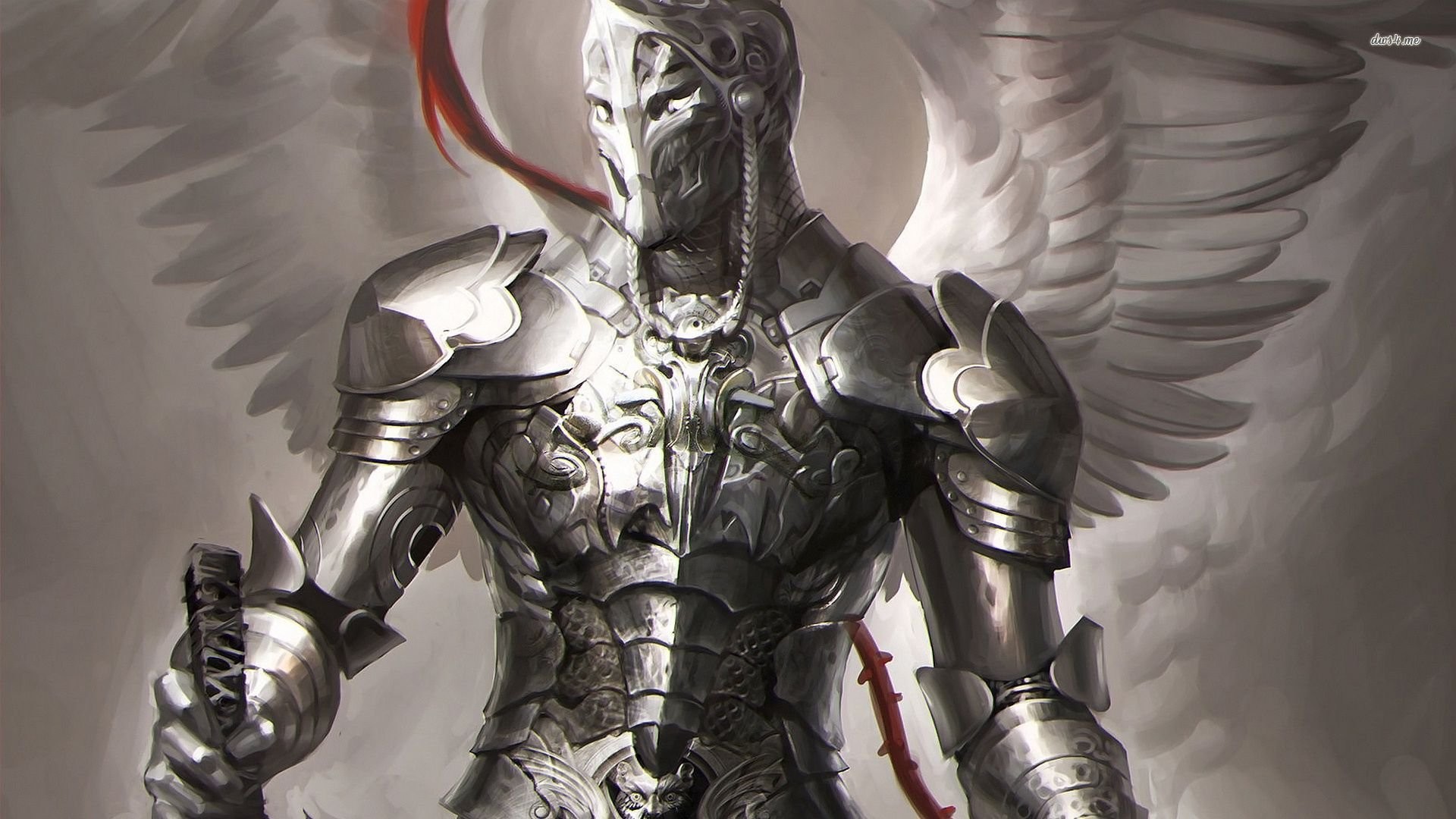 Crusader Wallpaper 507715 - Angel Warrior , HD Wallpaper & Backgrounds