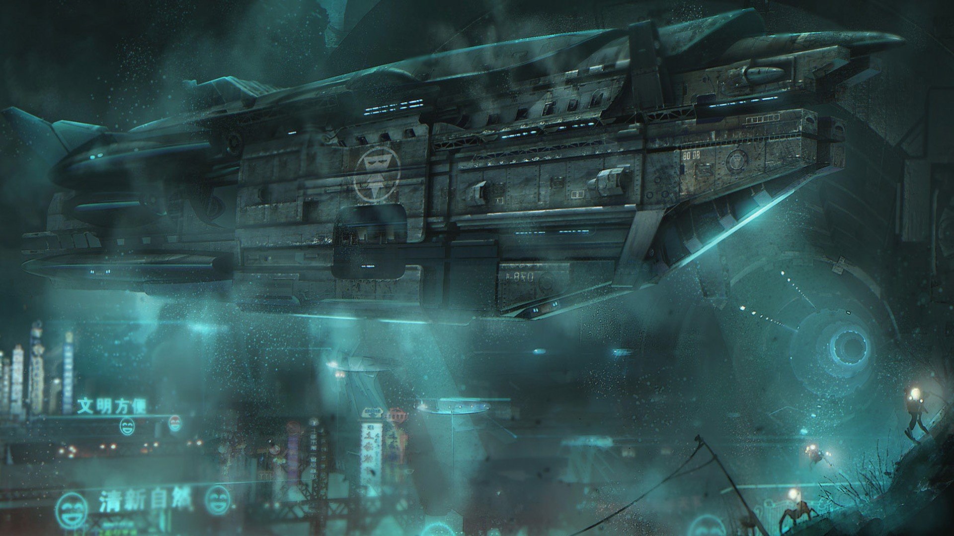 Science Fiction Concept Art Futuristic Spaceship Wallpaper - Underwater City Sci Fi , HD Wallpaper & Backgrounds