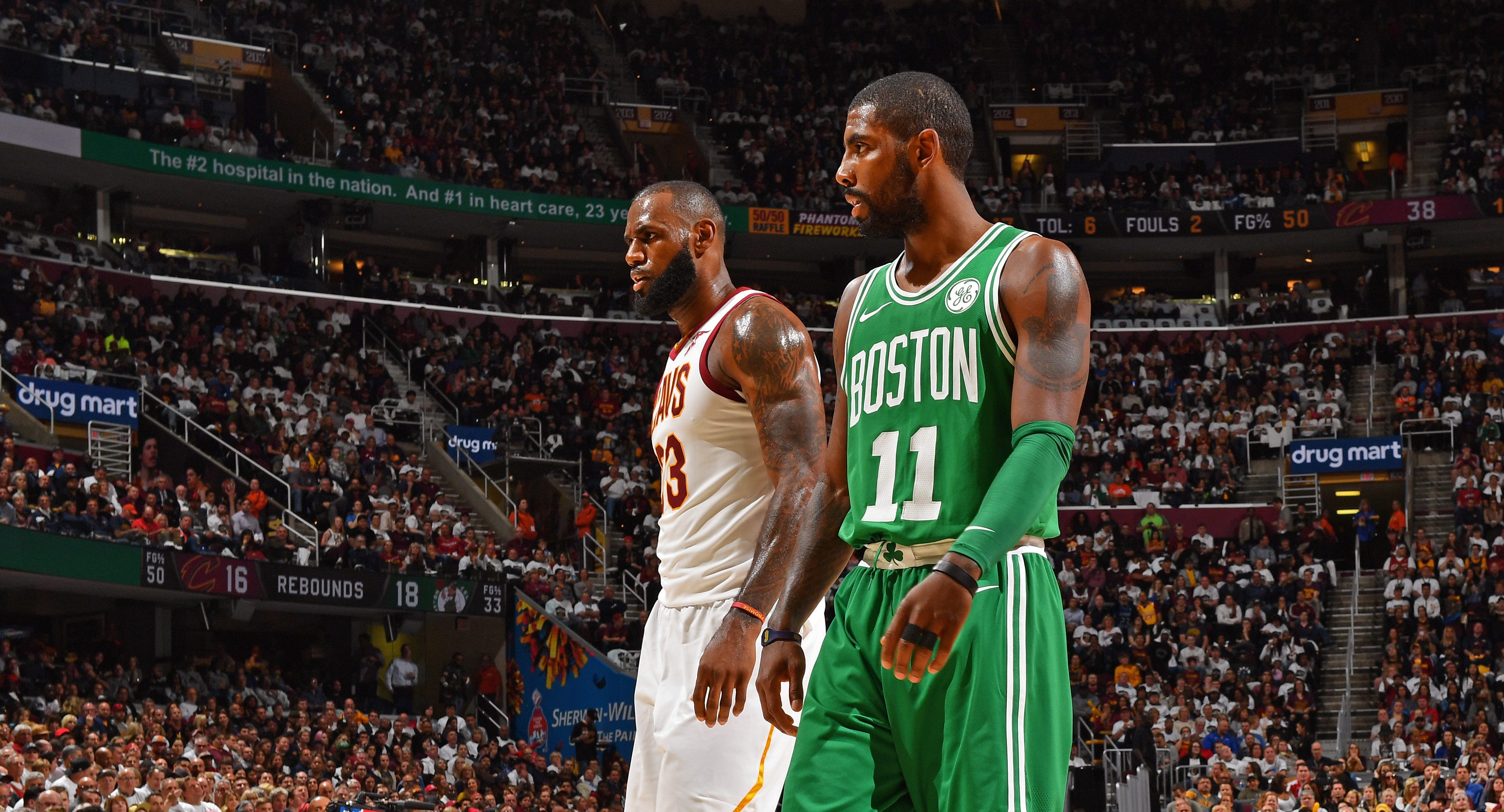 Lebron James Was In A Mood After Kyrie Irving Lead - Lebron James And Kyrie Irving , HD Wallpaper & Backgrounds