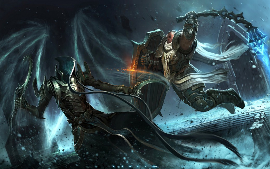Diablo Iii Reaper Of Souls Crusader Blizzard Entertainment - Diablo Reaper , HD Wallpaper & Backgrounds