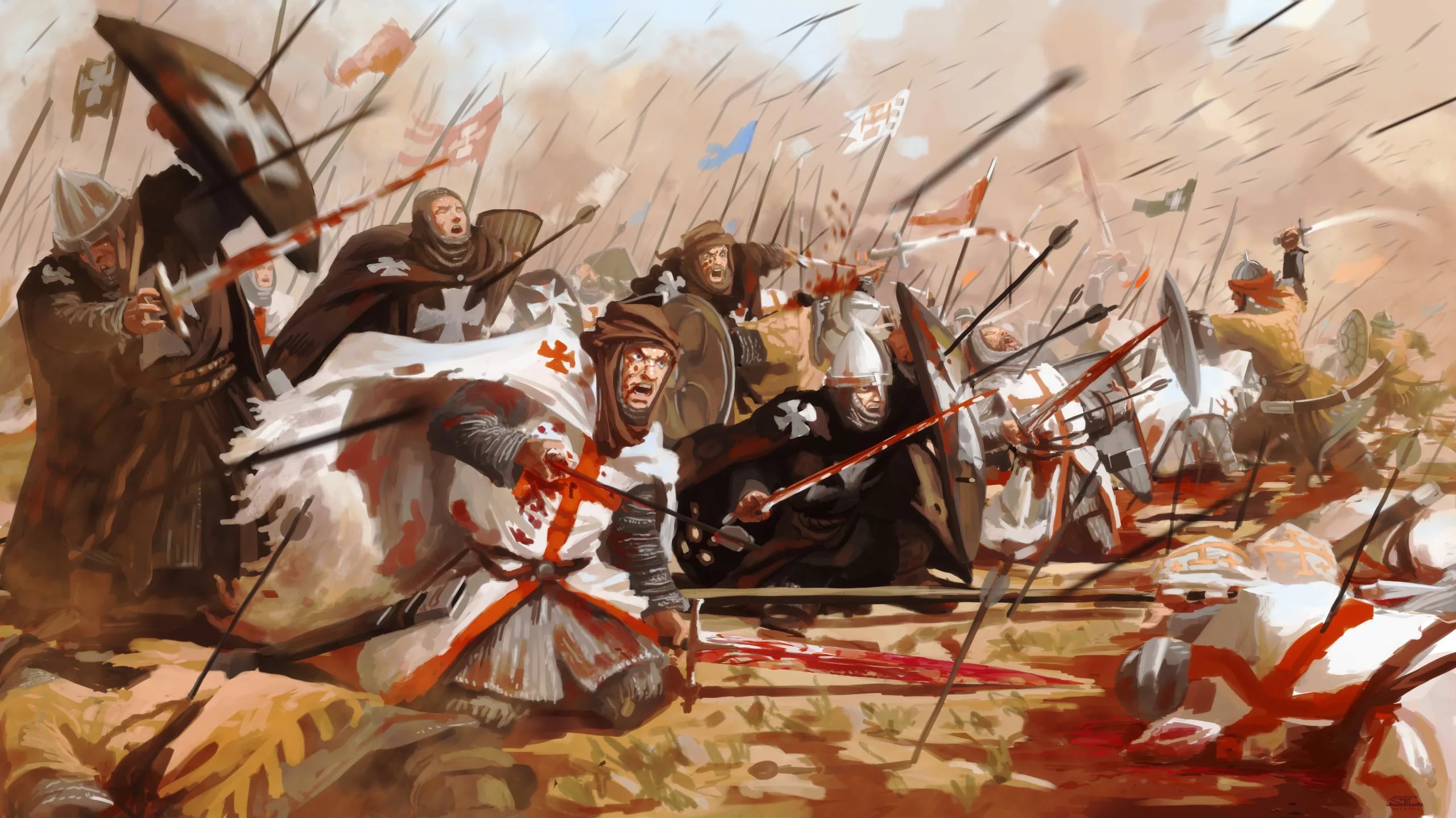 Crusaders 4k Crusaders Background Crusaders Desktop - Battle Of Hattin , HD Wallpaper & Backgrounds