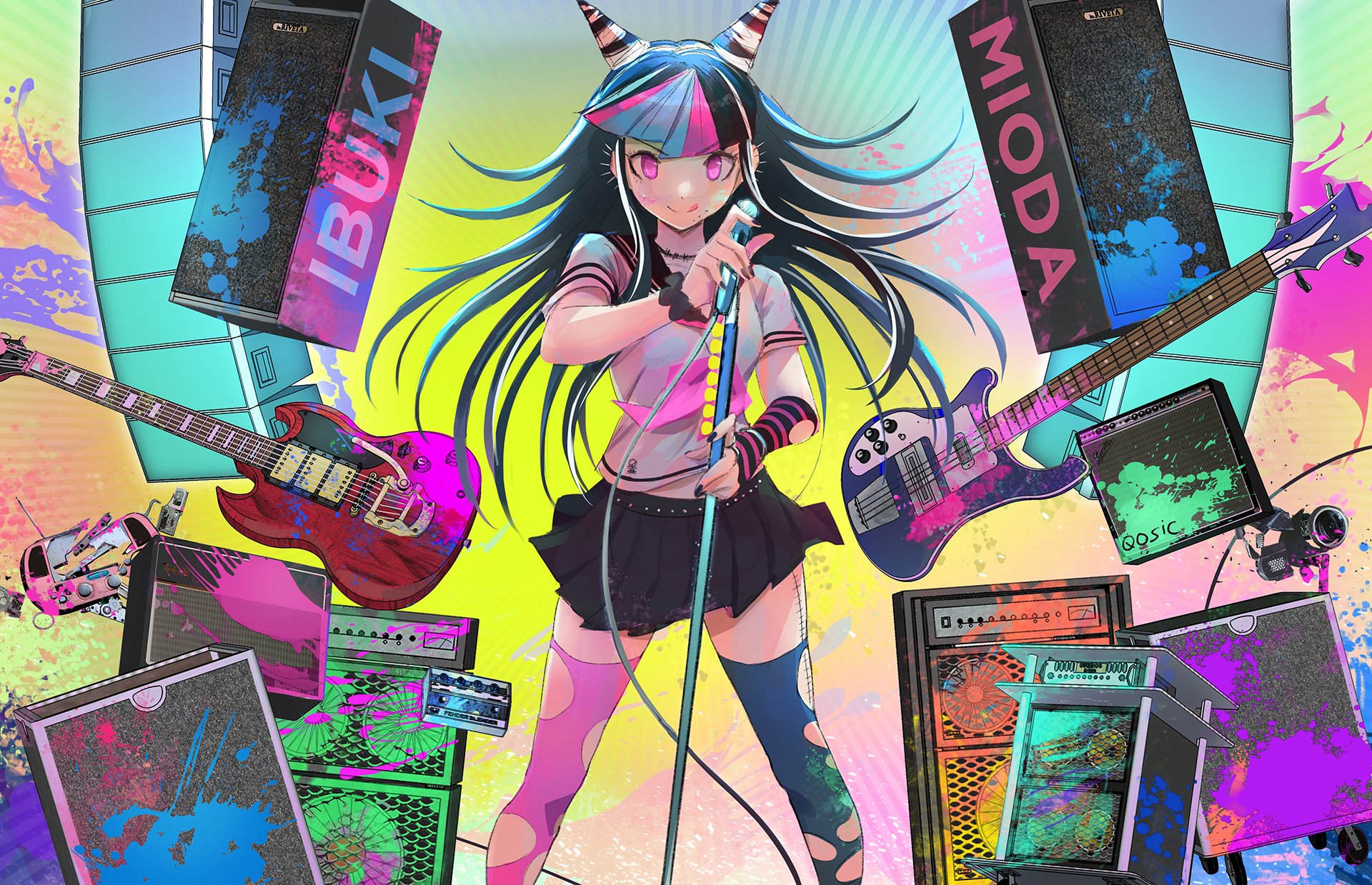 Bakgrundsbilder Id - - Danganronpa Ibuki Mioda , HD Wallpaper & Backgrounds