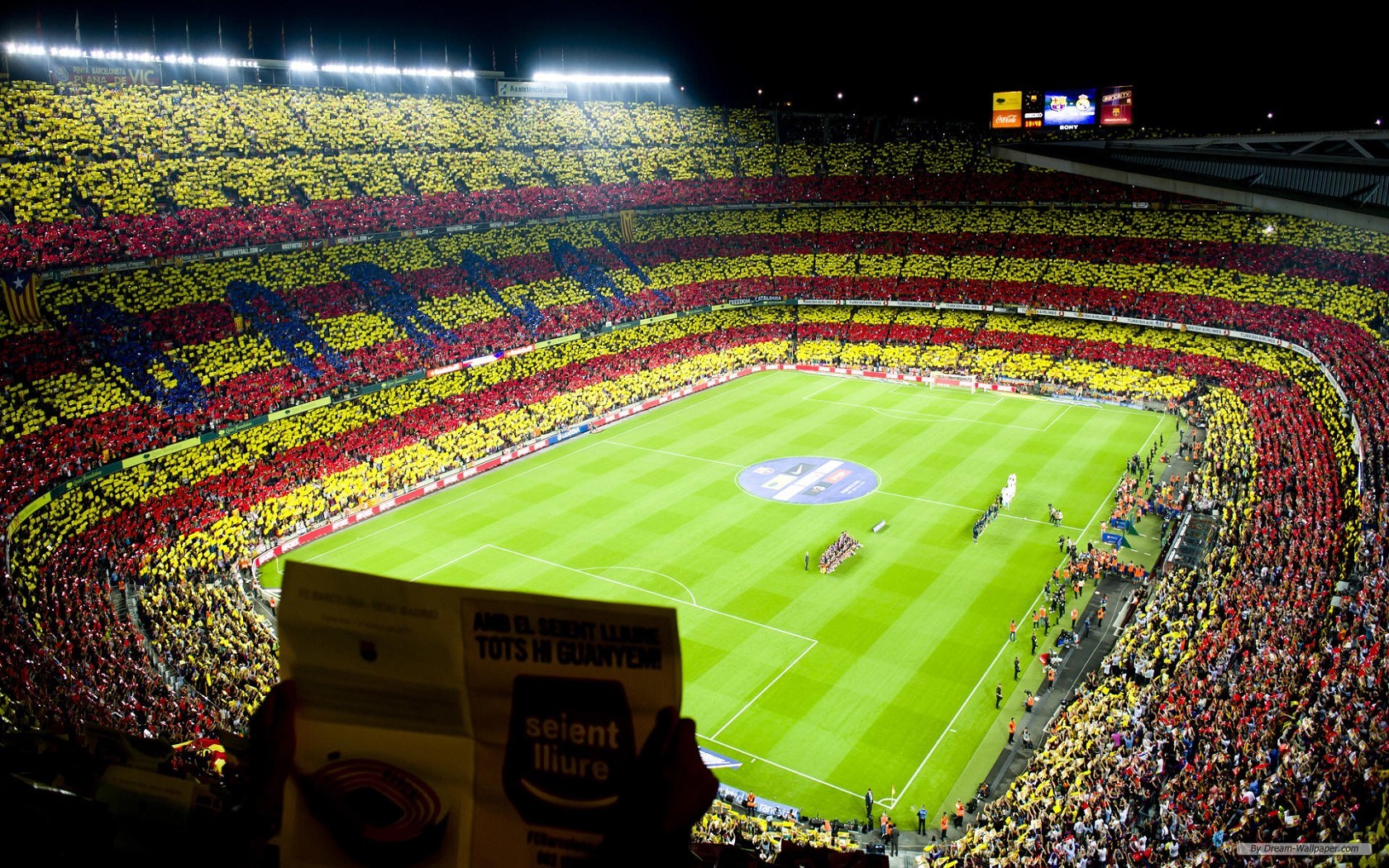 Free Sport Wallpaper - Camp Nou Hd , HD Wallpaper & Backgrounds