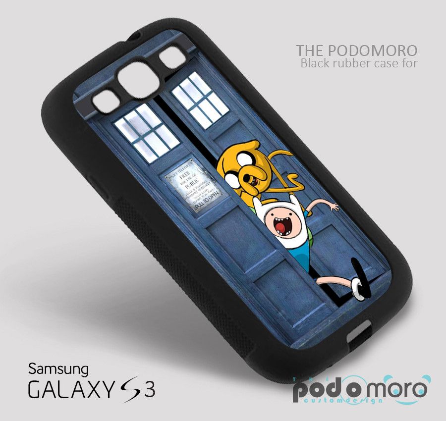 Adventure Time Jake And Finn Tardis Doctor Who Run - Samsung Galaxy S4 , HD Wallpaper & Backgrounds