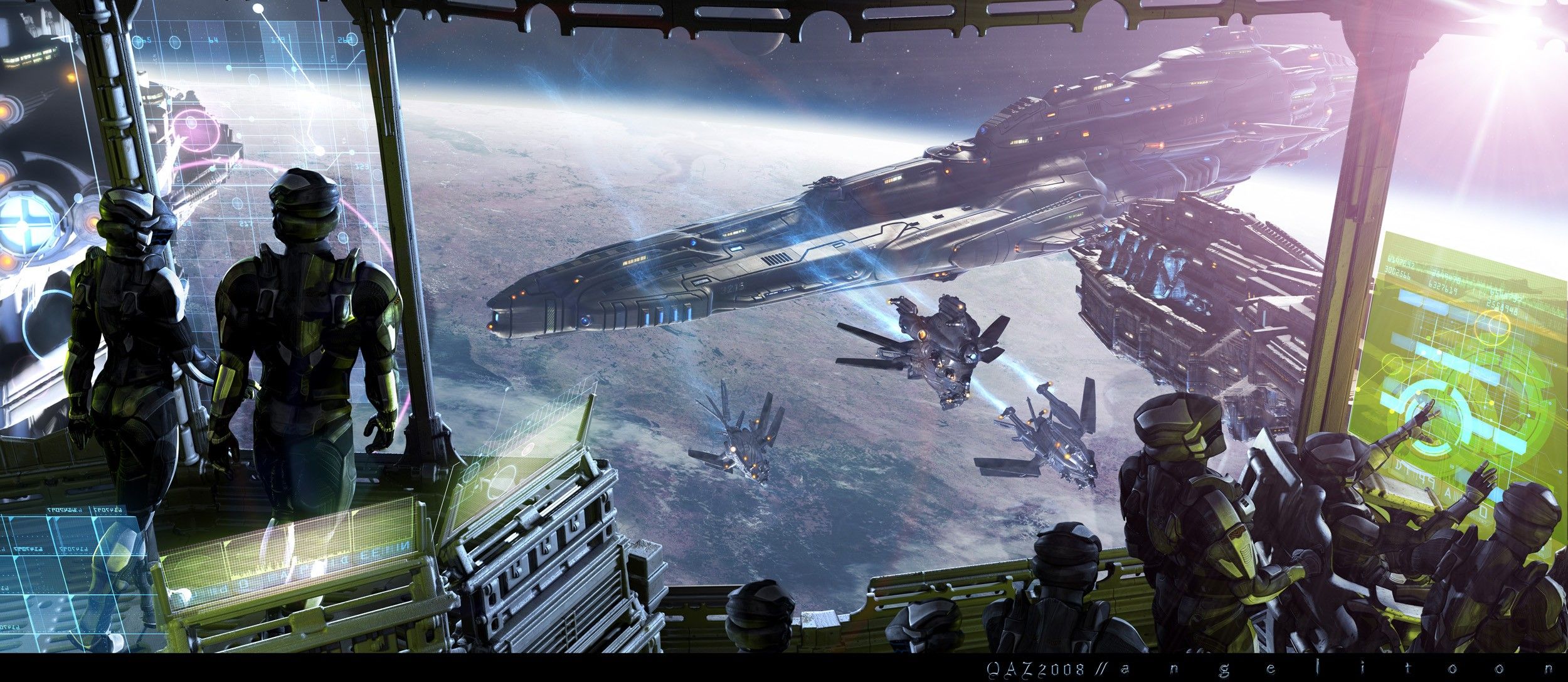 Sci Fi Space Ship , HD Wallpaper & Backgrounds