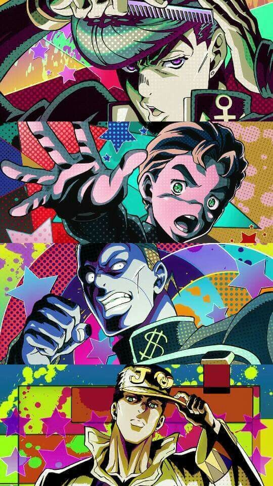 Jojo's Bizarre Adventure Diamond Opening Wallpaper - Jojo's Bizarre Adventure Iphone , HD Wallpaper & Backgrounds