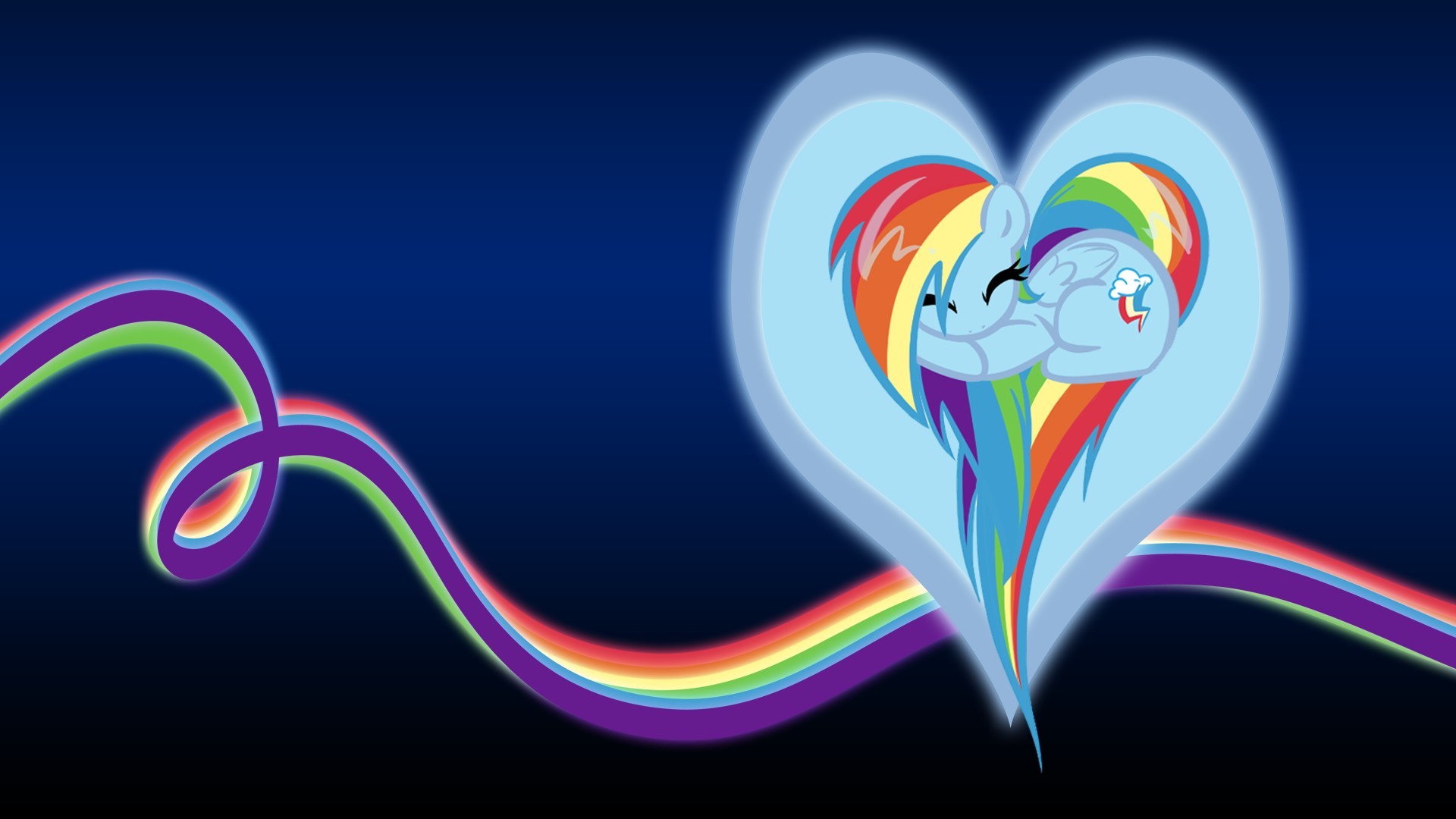 My Little Pony Rainbow Dash Backgrounds Wallpaper - Mlp Rainbow Dash Heart , HD Wallpaper & Backgrounds