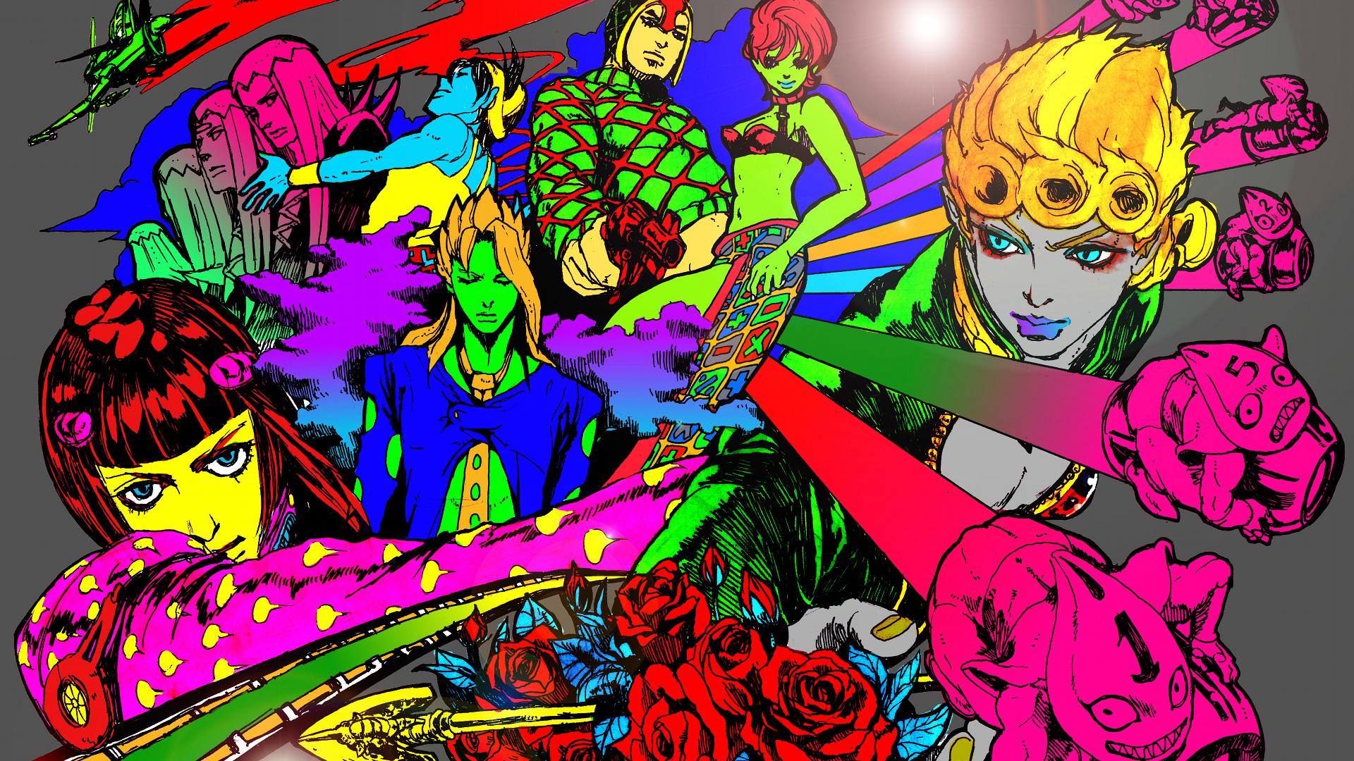 0 Jojo Bizarre Adventure Wallpaper - Jojo Bizarre Adventure Golden Wind , HD Wallpaper & Backgrounds