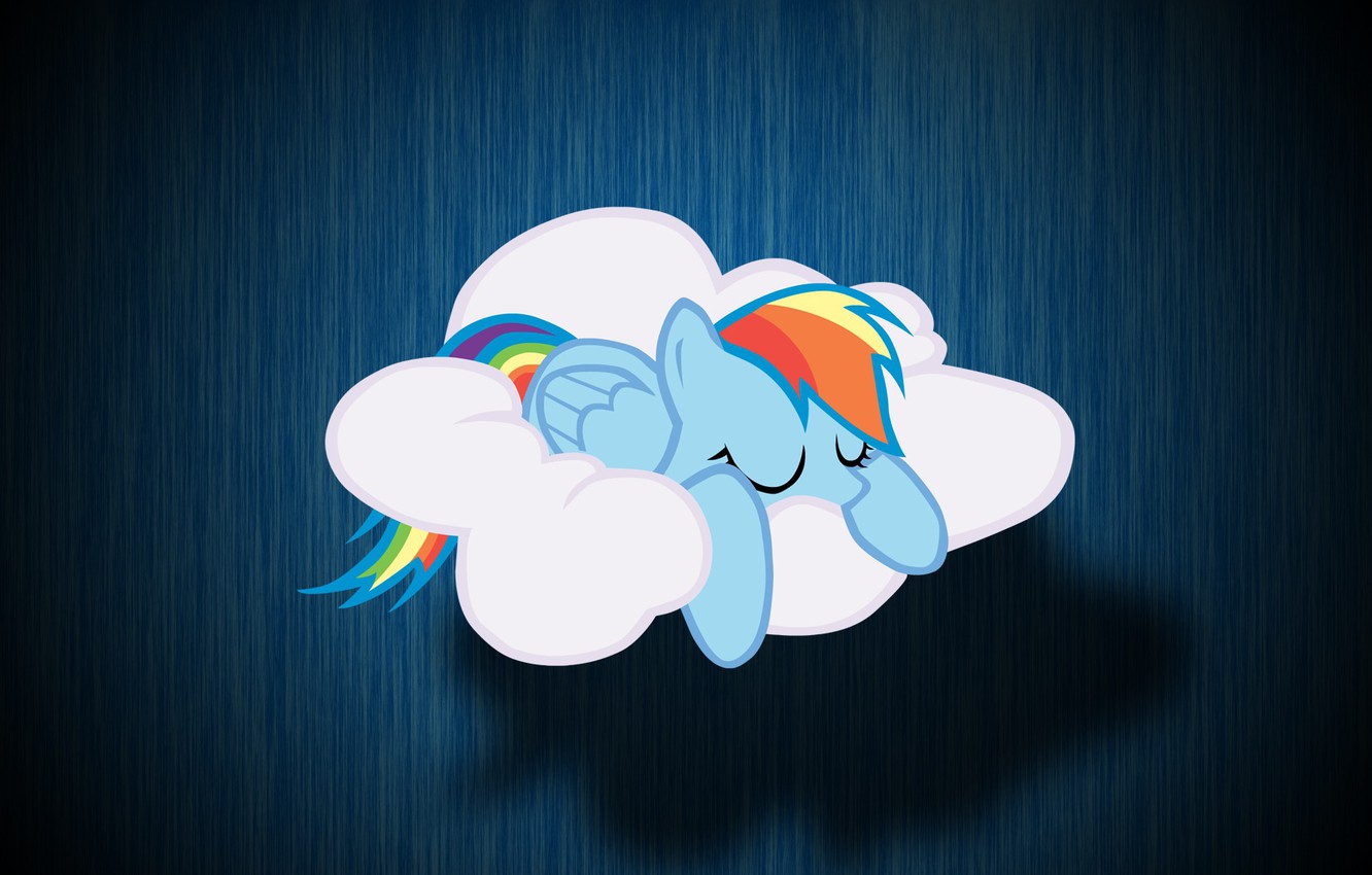 Photo Wallpaper Cloud, My Little Pony, Rainbow Dash, - Rainbow Dash Wallpaper Iphone , HD Wallpaper & Backgrounds