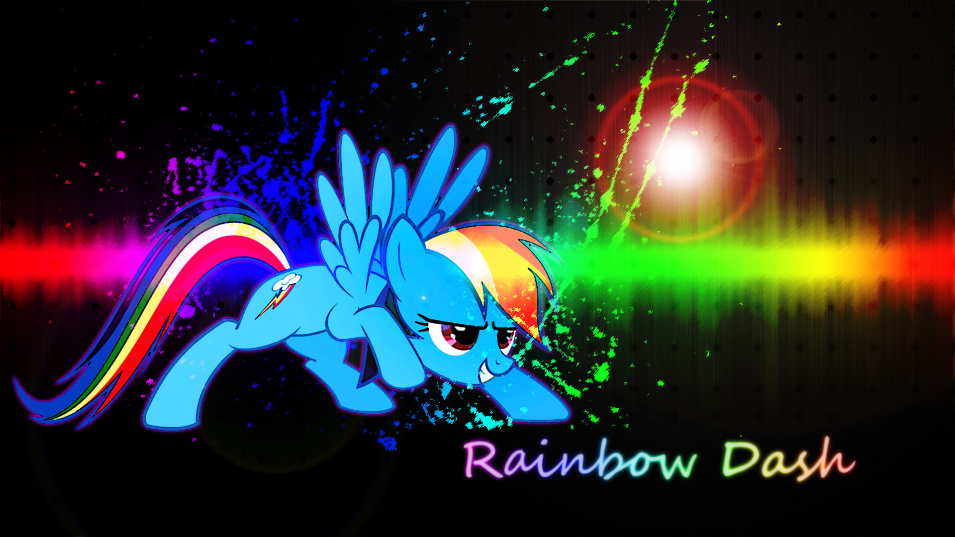 Awesome Rainbow Dash Wallpaper - Cool Rainbow Dash Backgrounds , HD Wallpaper & Backgrounds
