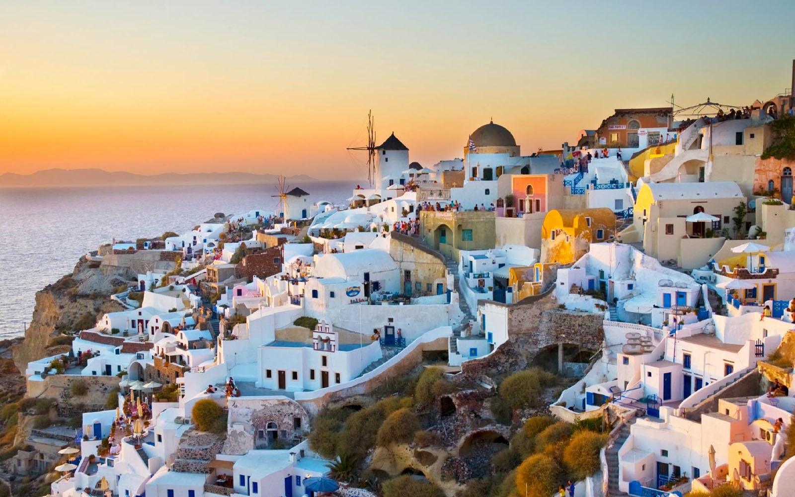 Santorini Wallpapers, Backgrounds, Photos, Images And - Santorini Greece  (#428168) - HD Wallpaper \u0026 Backgrounds Download, image size:1600x1000