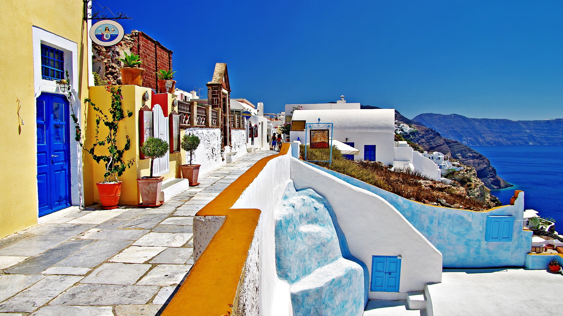 Santorini Wallpaper - Greece Hd , HD Wallpaper & Backgrounds