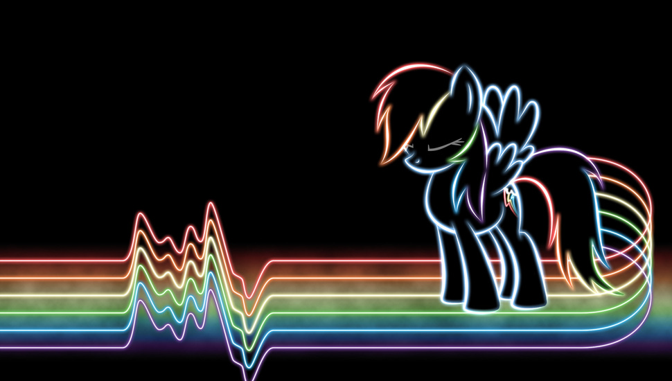 Dash, Mlp, Rainbow, My Little Pony, Neon, Rainbow, - Neon My Little Pony , HD Wallpaper & Backgrounds
