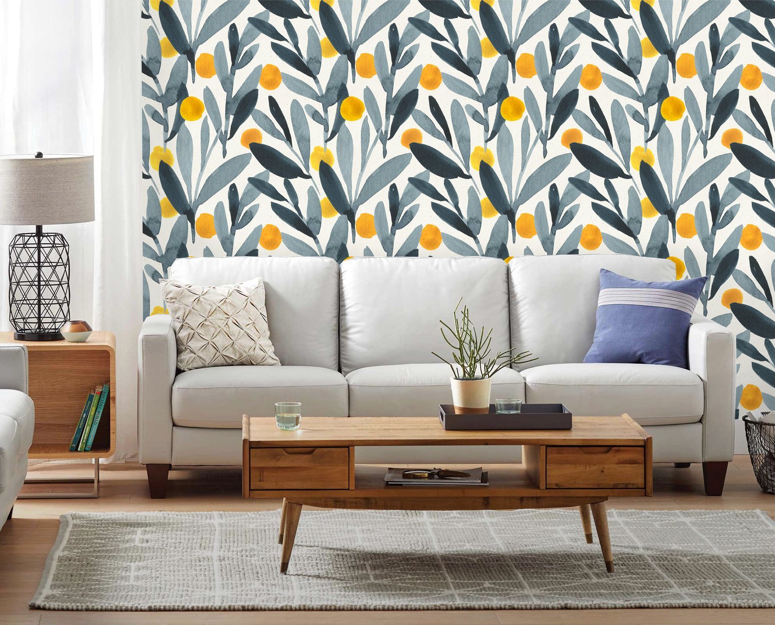 The Best Wallpaper On Etsy - Scandinavian Sofa Design , HD Wallpaper & Backgrounds