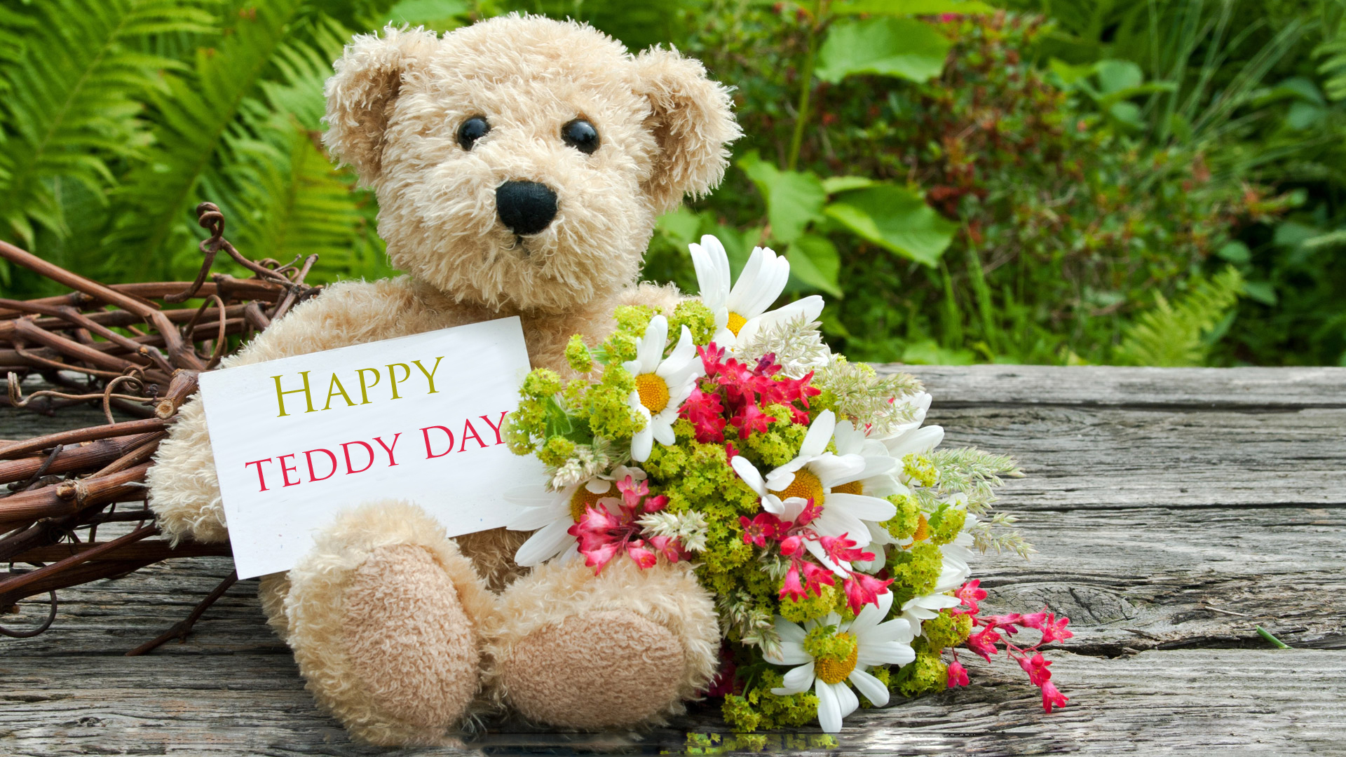 Teddy Day Hd Wallpapers - Full Hd Happy Teddy Day , HD Wallpaper & Backgrounds