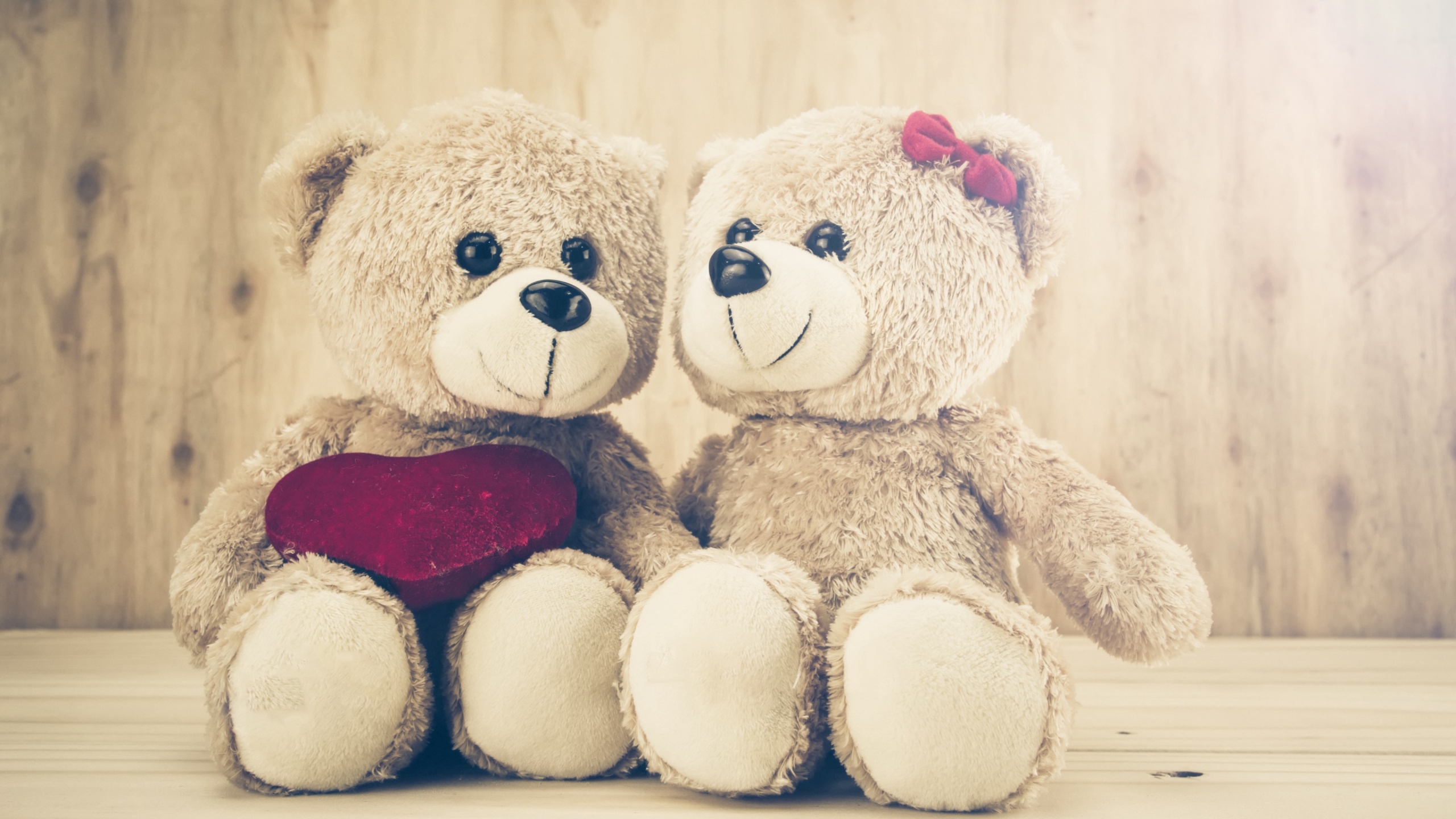 Romantic Teddy Day - Cute Love Teddy Bear , HD Wallpaper & Backgrounds