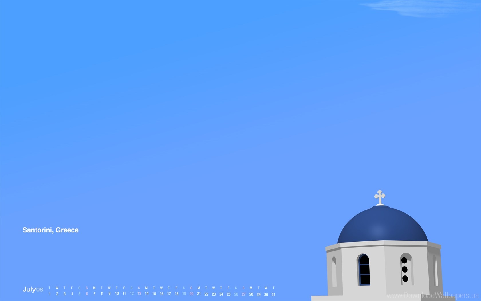 Download Widescreen - Santorini Greece , HD Wallpaper & Backgrounds