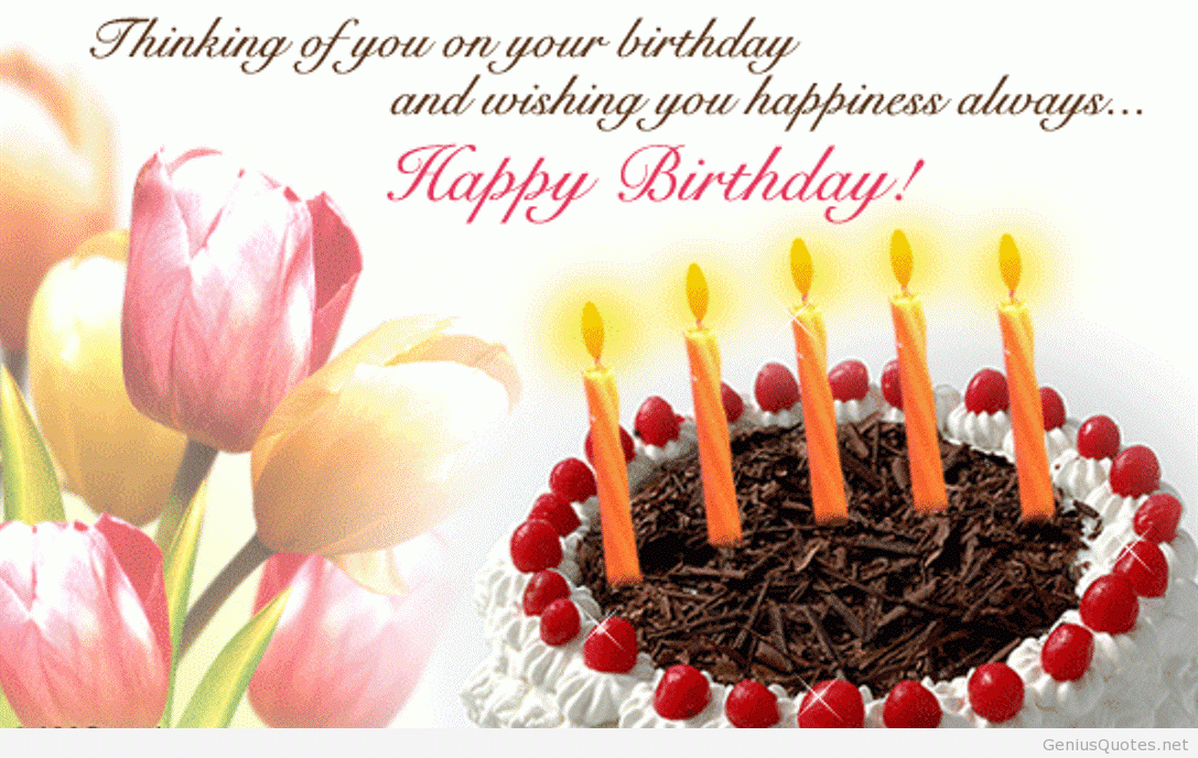 Hd Happy Birthday Wishes Wallpapers - Happy Birthday Wishes With Quotes , HD Wallpaper & Backgrounds