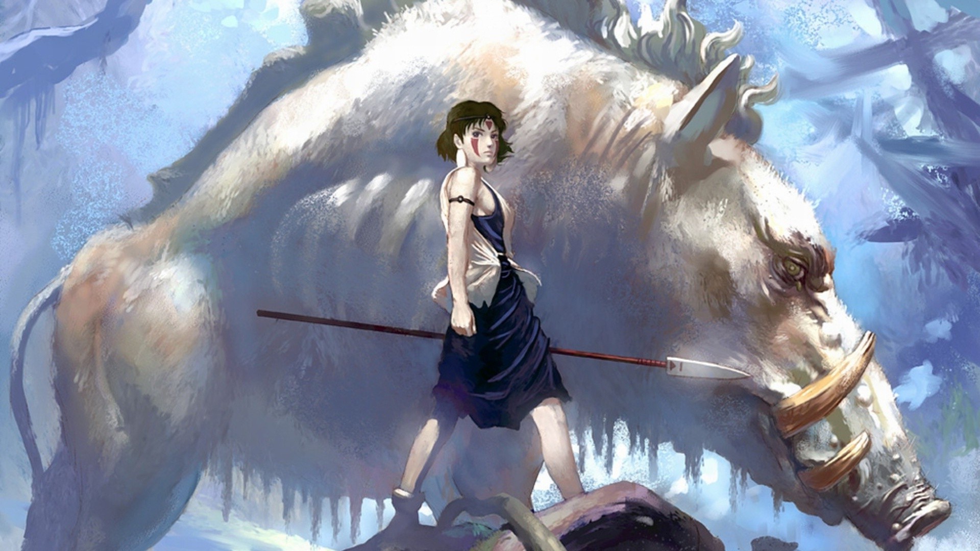 Studio Ghibli Anime Anime Girls Princess Mononoke Princesa