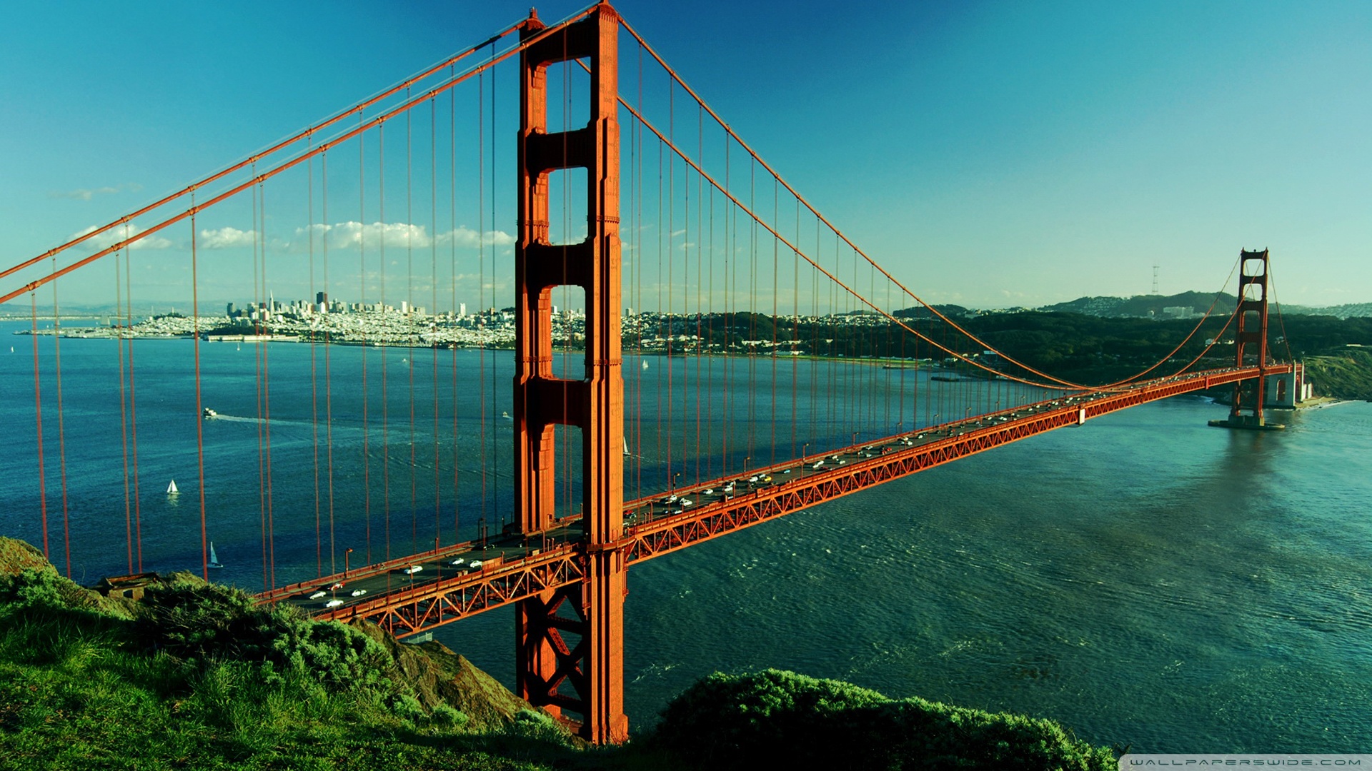 Sf Giants Wallpaper - Golden Gate Bridge , HD Wallpaper & Backgrounds
