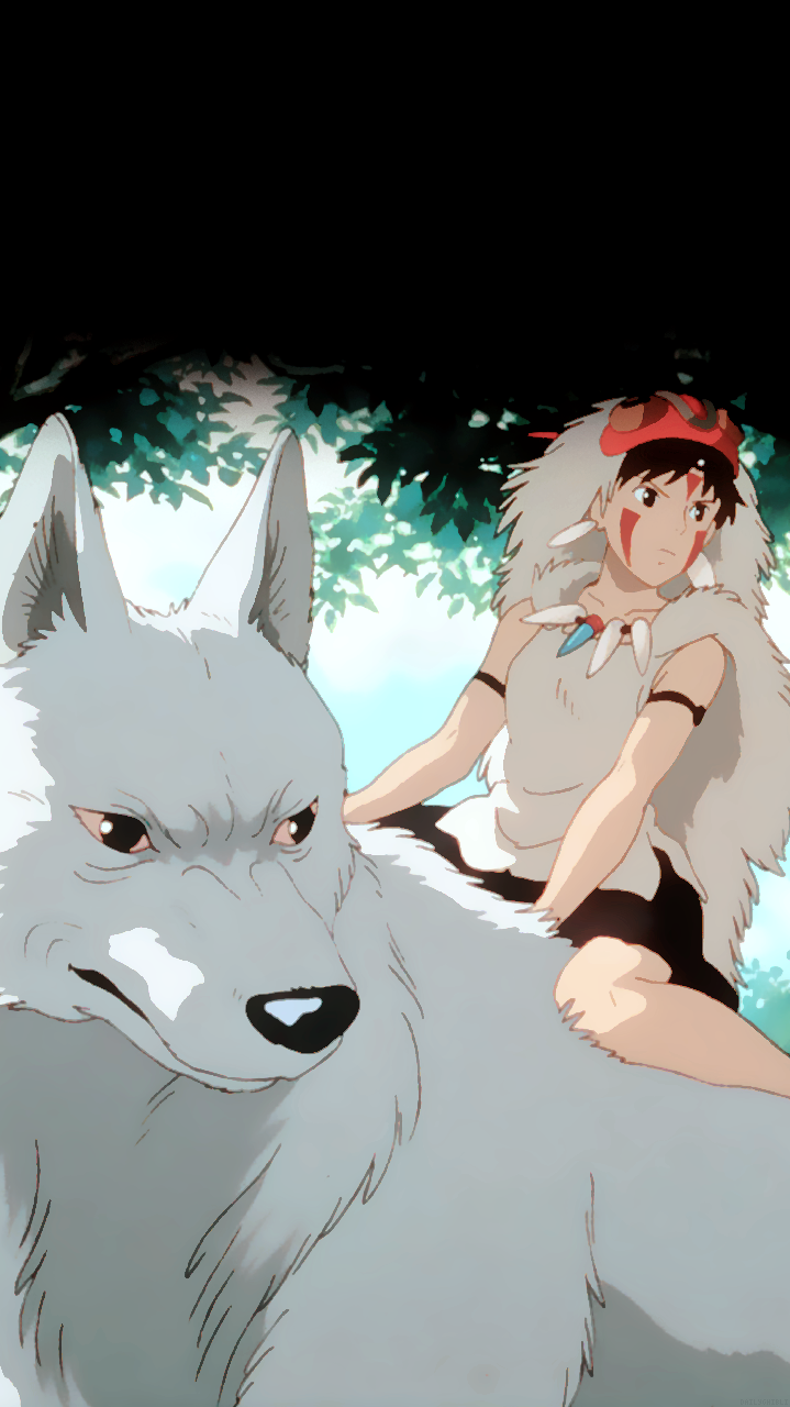 Princess Mononoke Phone Wallpaper - Princess Mononoke Wallpaper Iphone , HD Wallpaper & Backgrounds