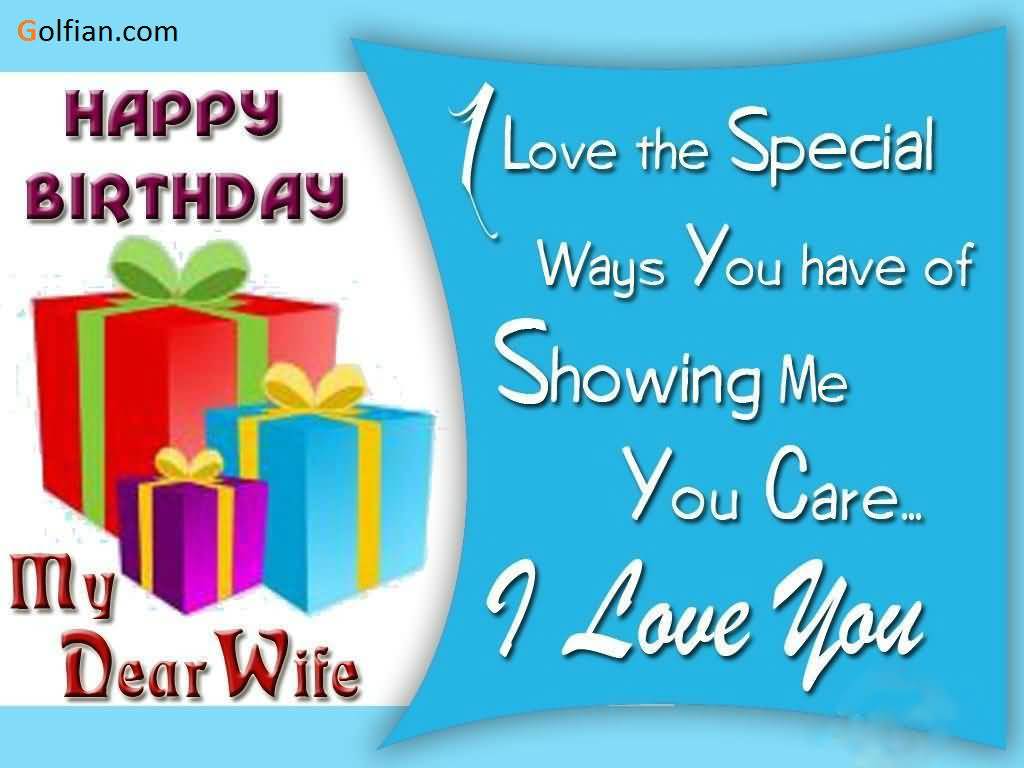 Lovely Gifts For My Wife Wishes You Happy Birthday - Birthday Wishes Gift For Wife , HD Wallpaper & Backgrounds