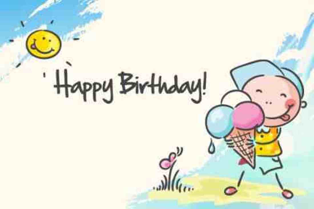 Happy Birthday Wishes For A Friend - Happy Birthday Wish In Cartoon , HD Wallpaper & Backgrounds