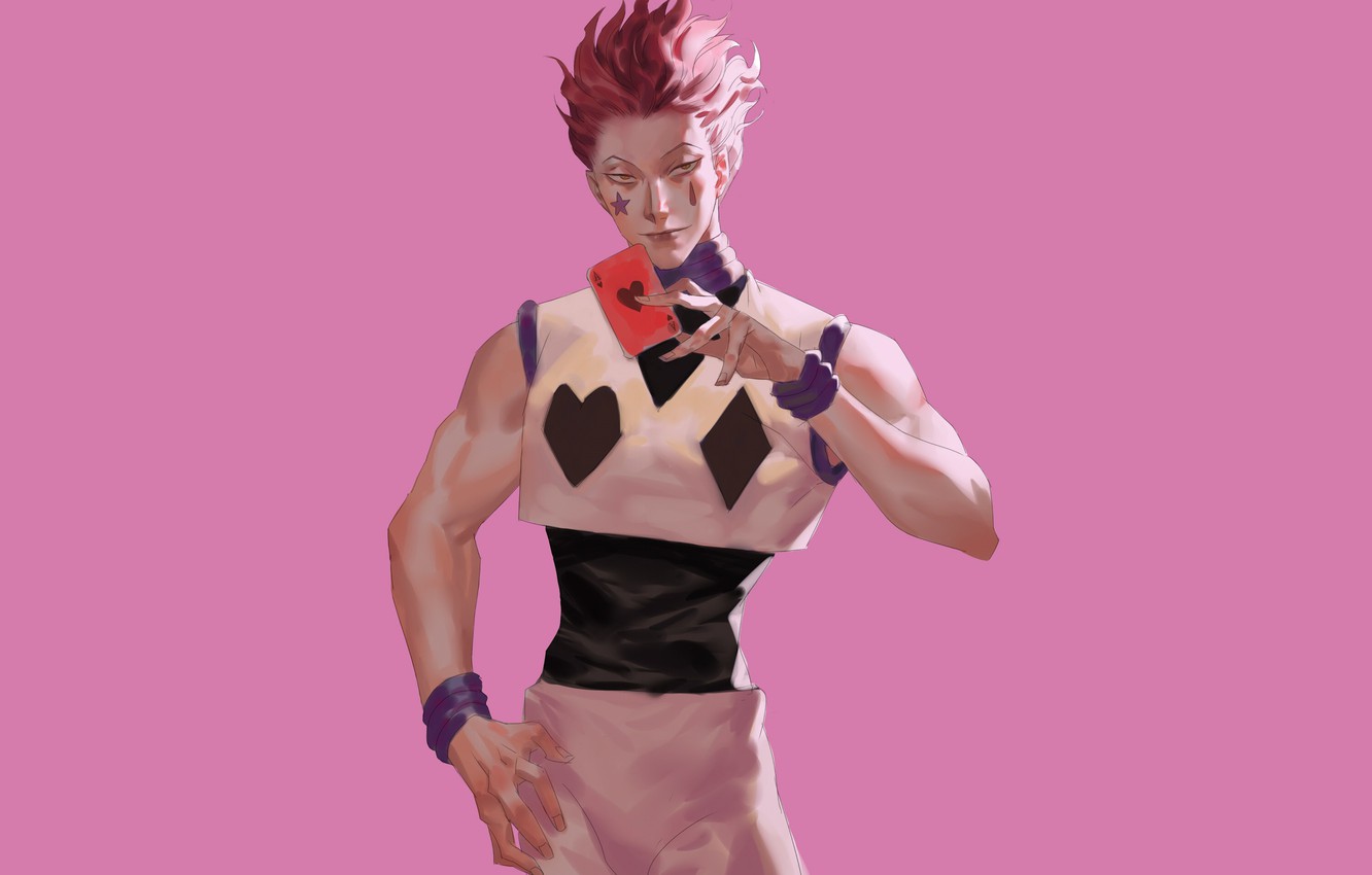 Photo Wallpaper Look, Guy, Hunter X Hunter, Hisoka, - Hisoka , HD Wallpaper & Backgrounds