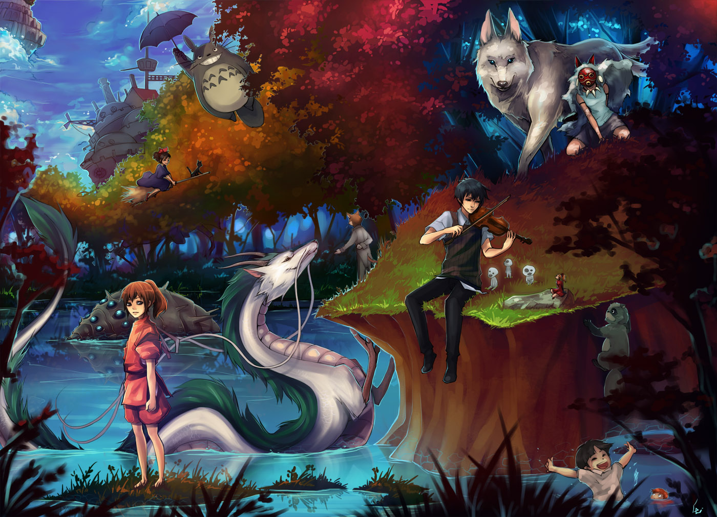 Studio Ghibli Wallpaper - Studio Ghibli , HD Wallpaper & Backgrounds