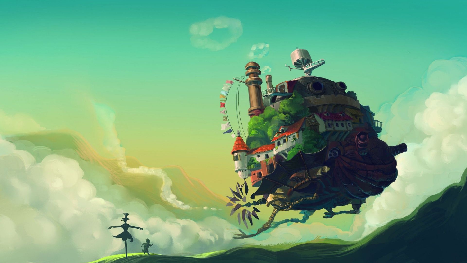 Facebook Twitter Google Plus Pinterest Linkedin Reddit - Studio Ghibli Wallpaper 4k , HD Wallpaper & Backgrounds