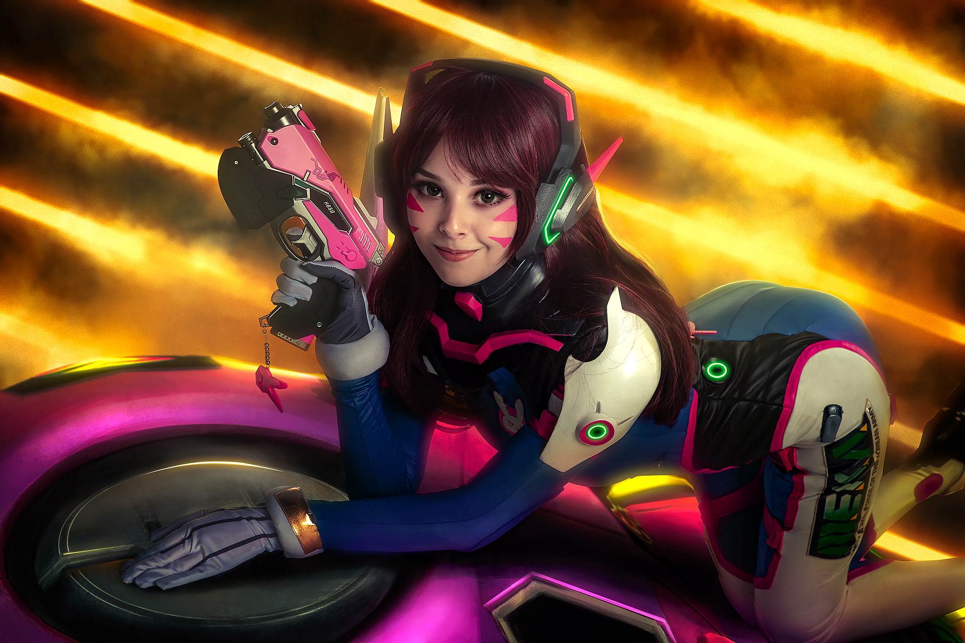 Disharmonica, Women, Model, Cosplay, D - Helly Von Valentine D Va , HD Wallpaper & Backgrounds