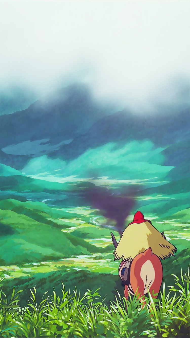 “princess Mononoke Iphone 6 ” Princess Mononoke Wallpaper, - Princess Mononoke Wallpaper Iphone , HD Wallpaper & Backgrounds